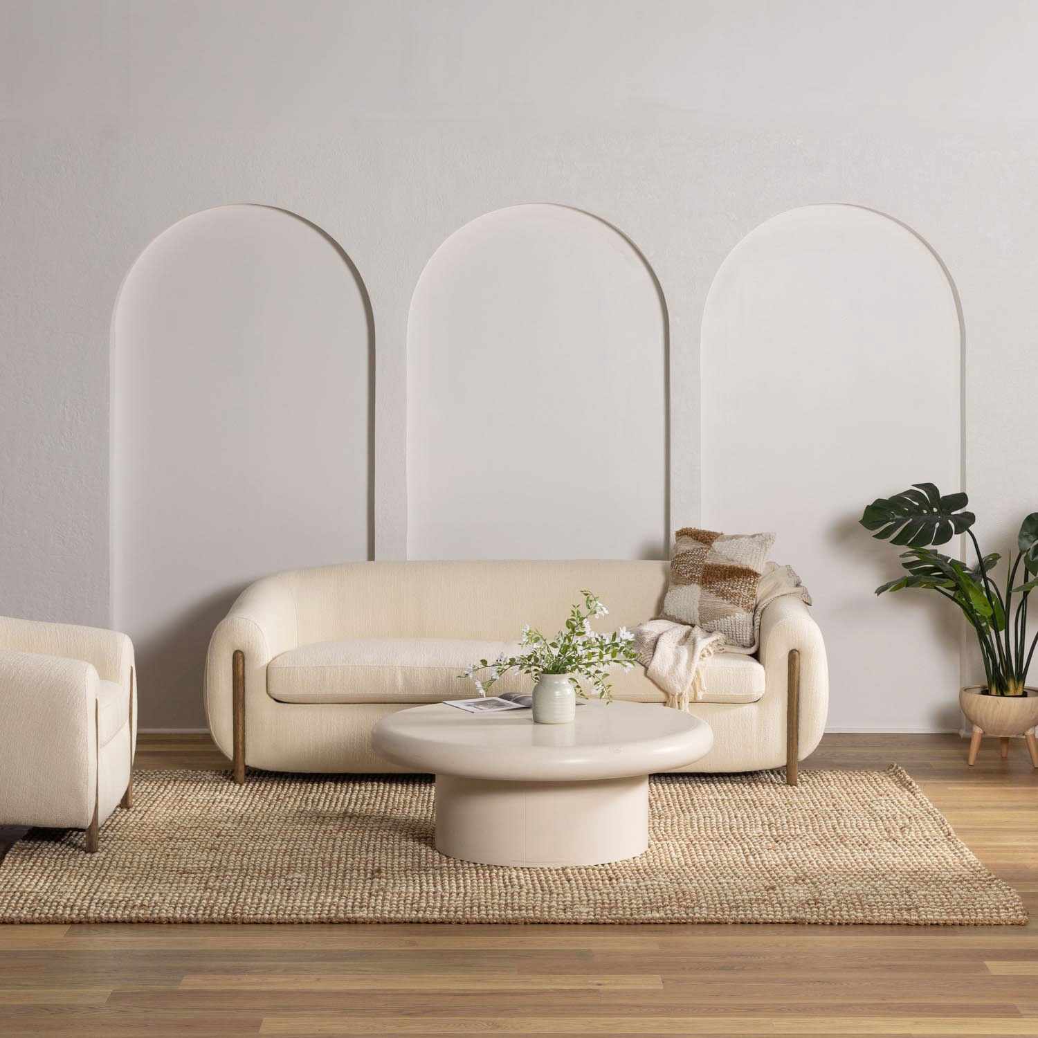 Ambel Tan Camel Jute Area Rug