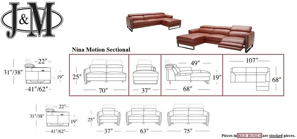 Nina Premium Motion Sectional J&M