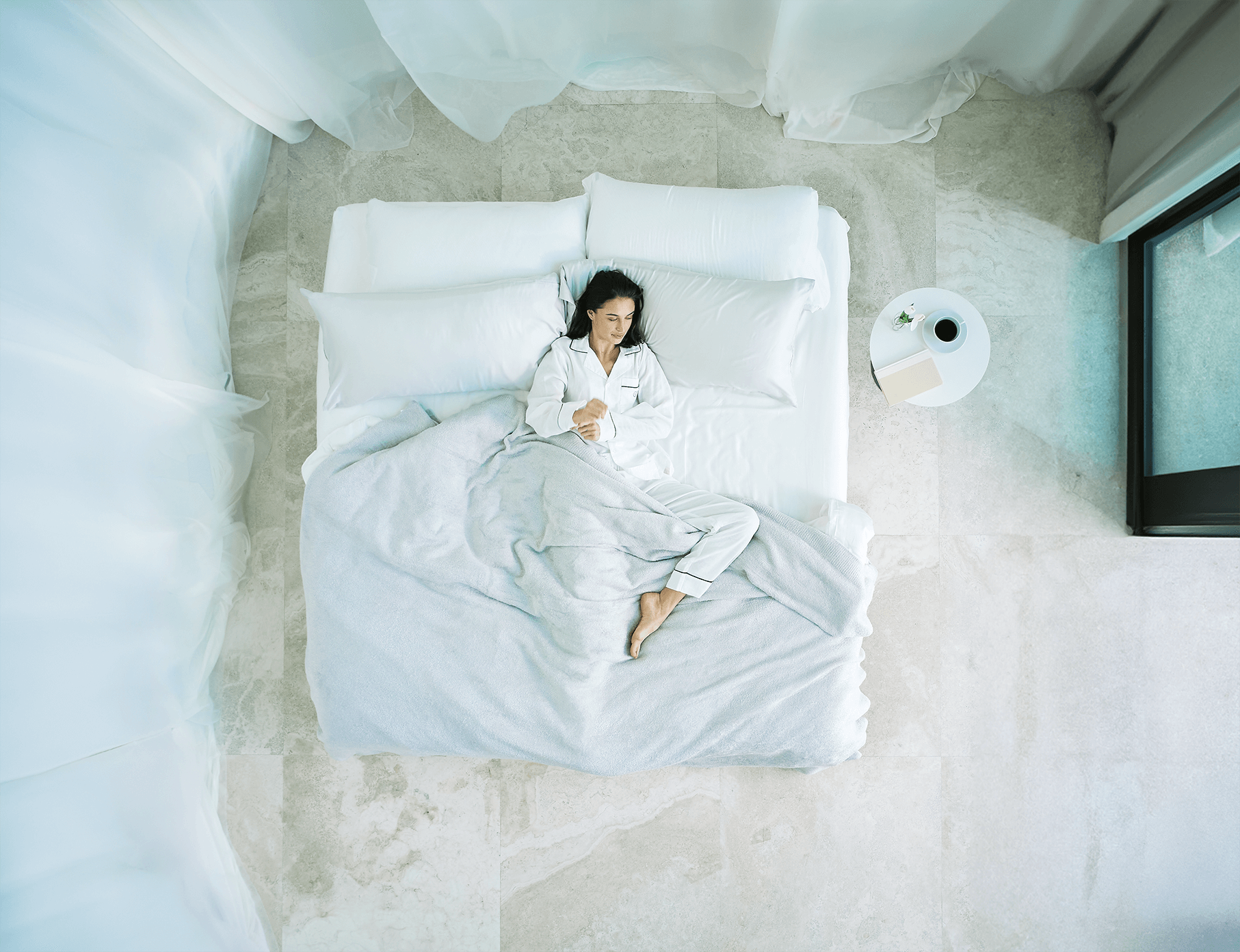 Woven Cotton Long Pajama Set