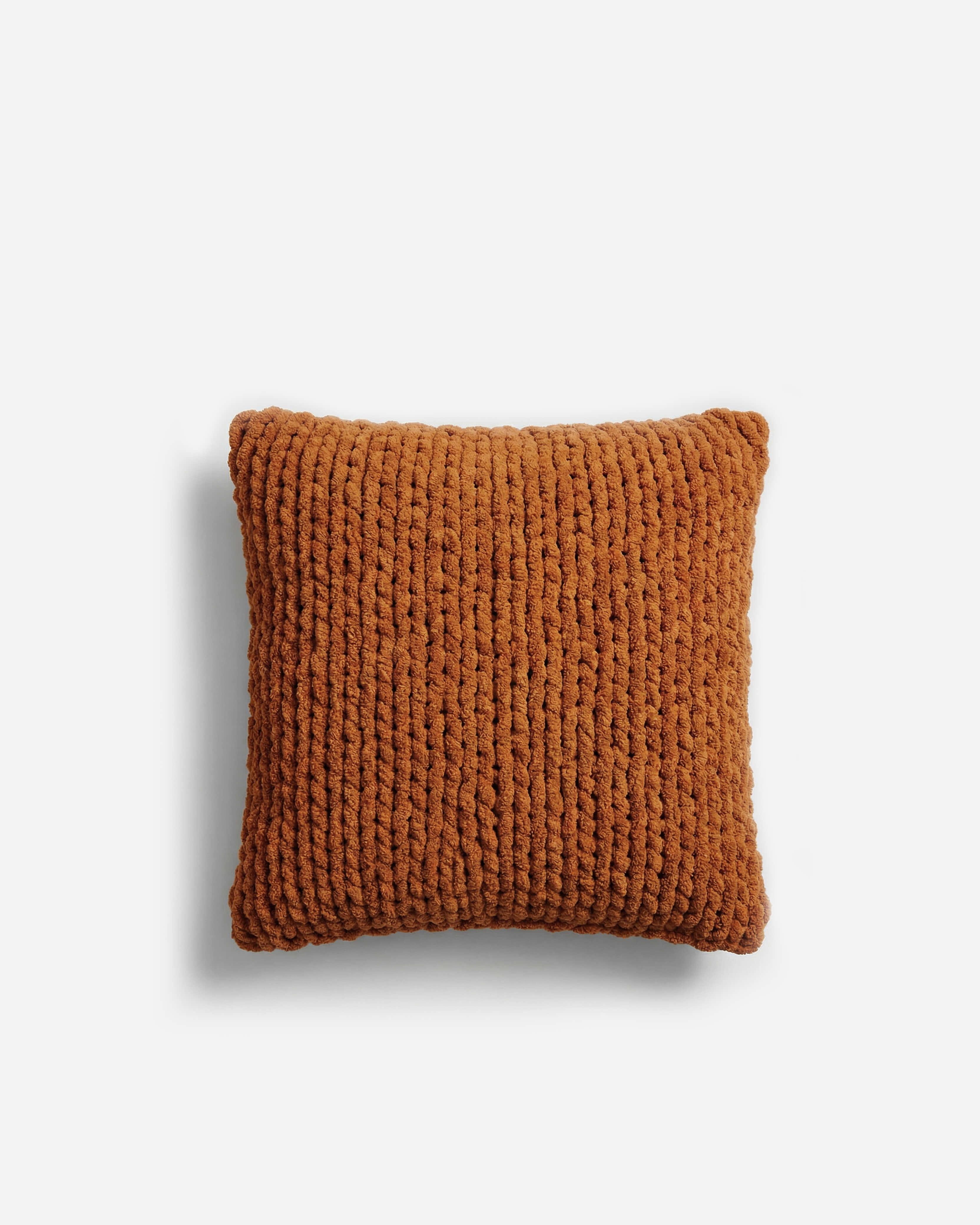 Snug Chunky Knit Throw Pillow