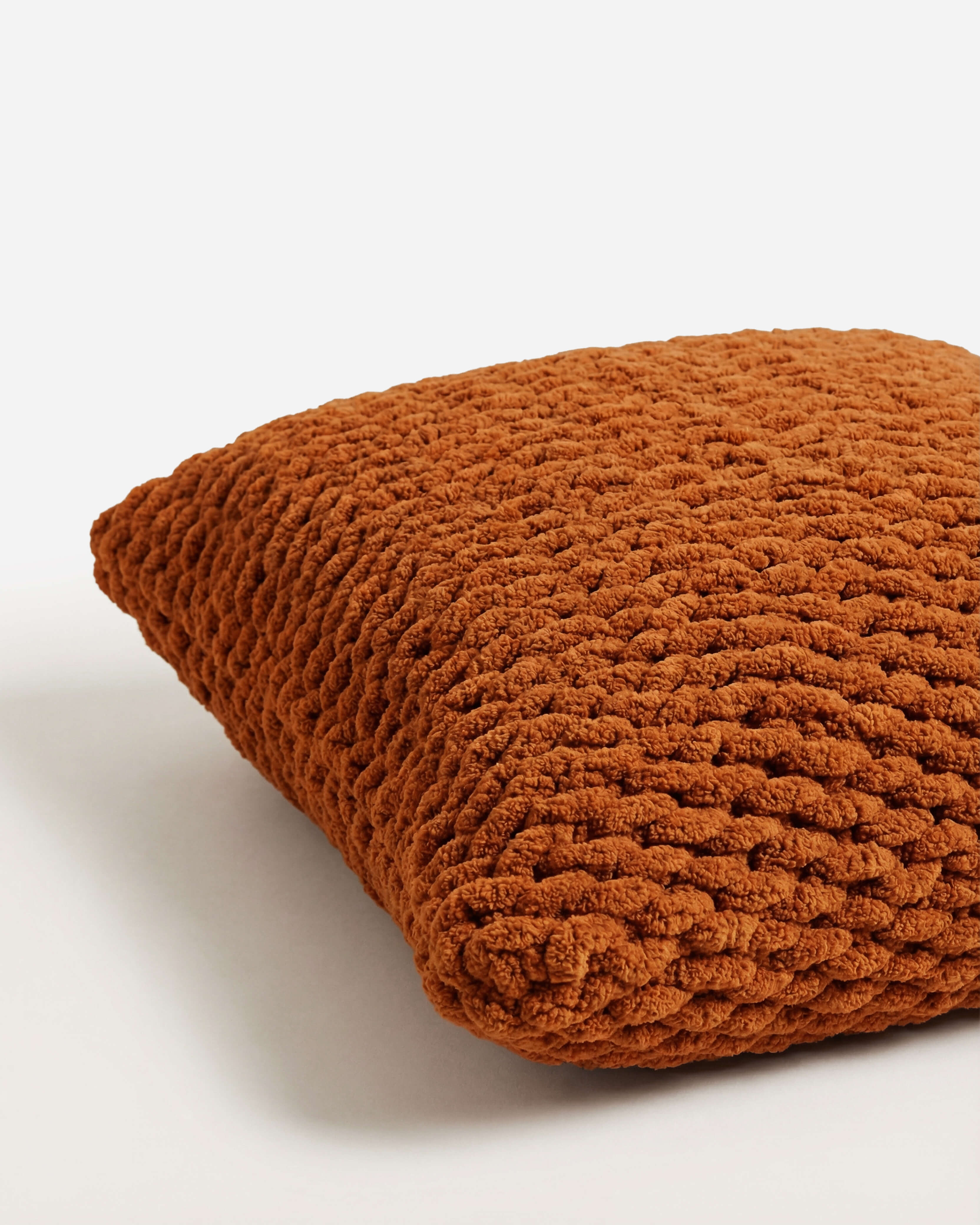 Snug Chunky Knit Throw Pillow