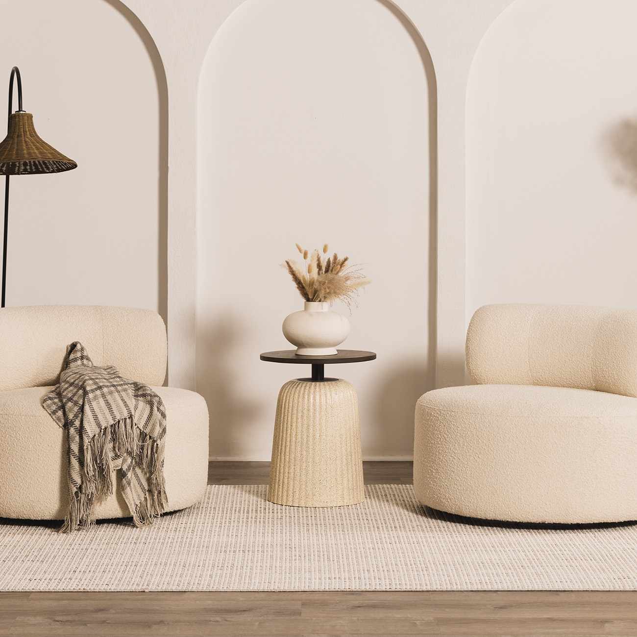 Gowan Cream Area Rug