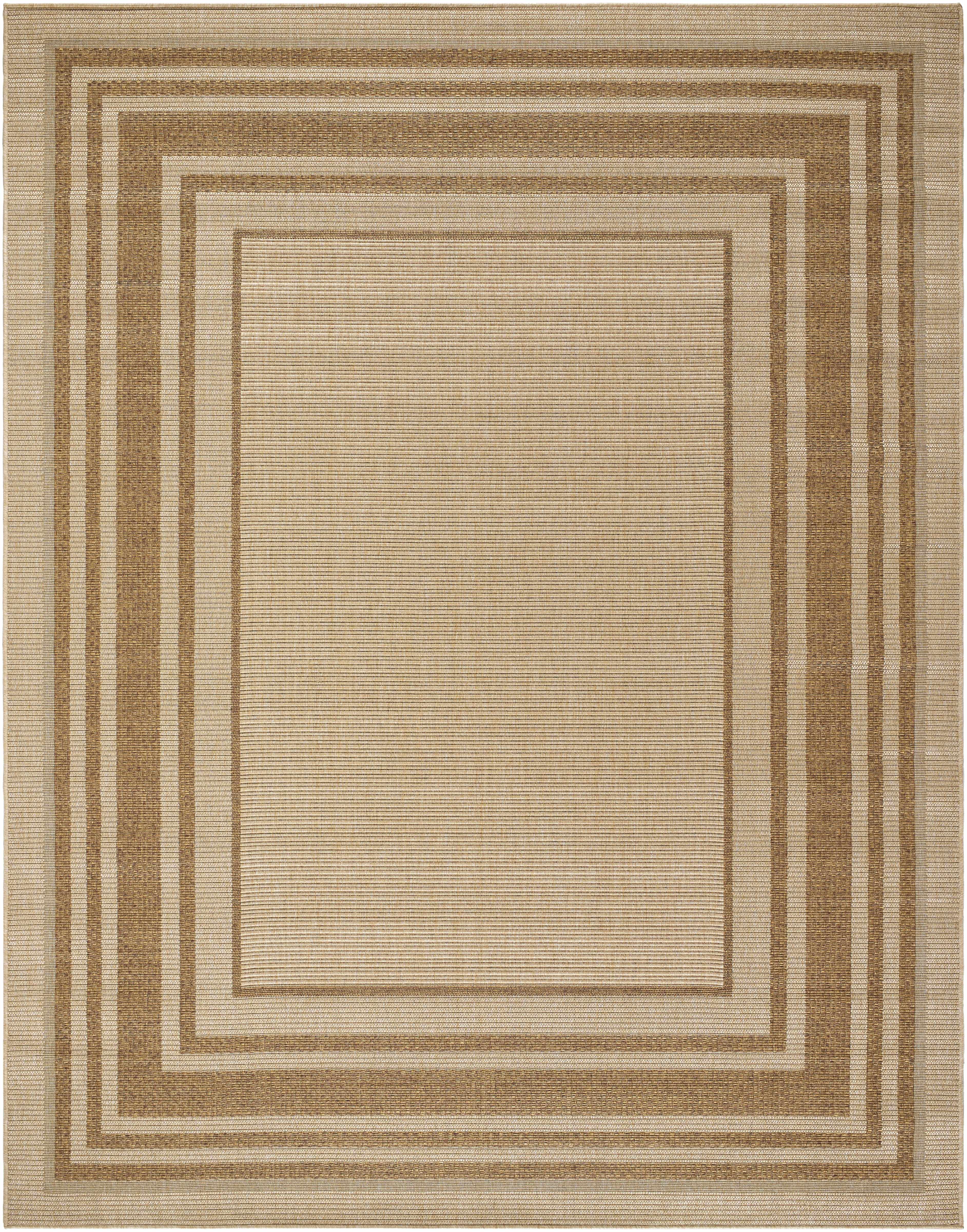 Isoko Bordered Faux Jute Rug