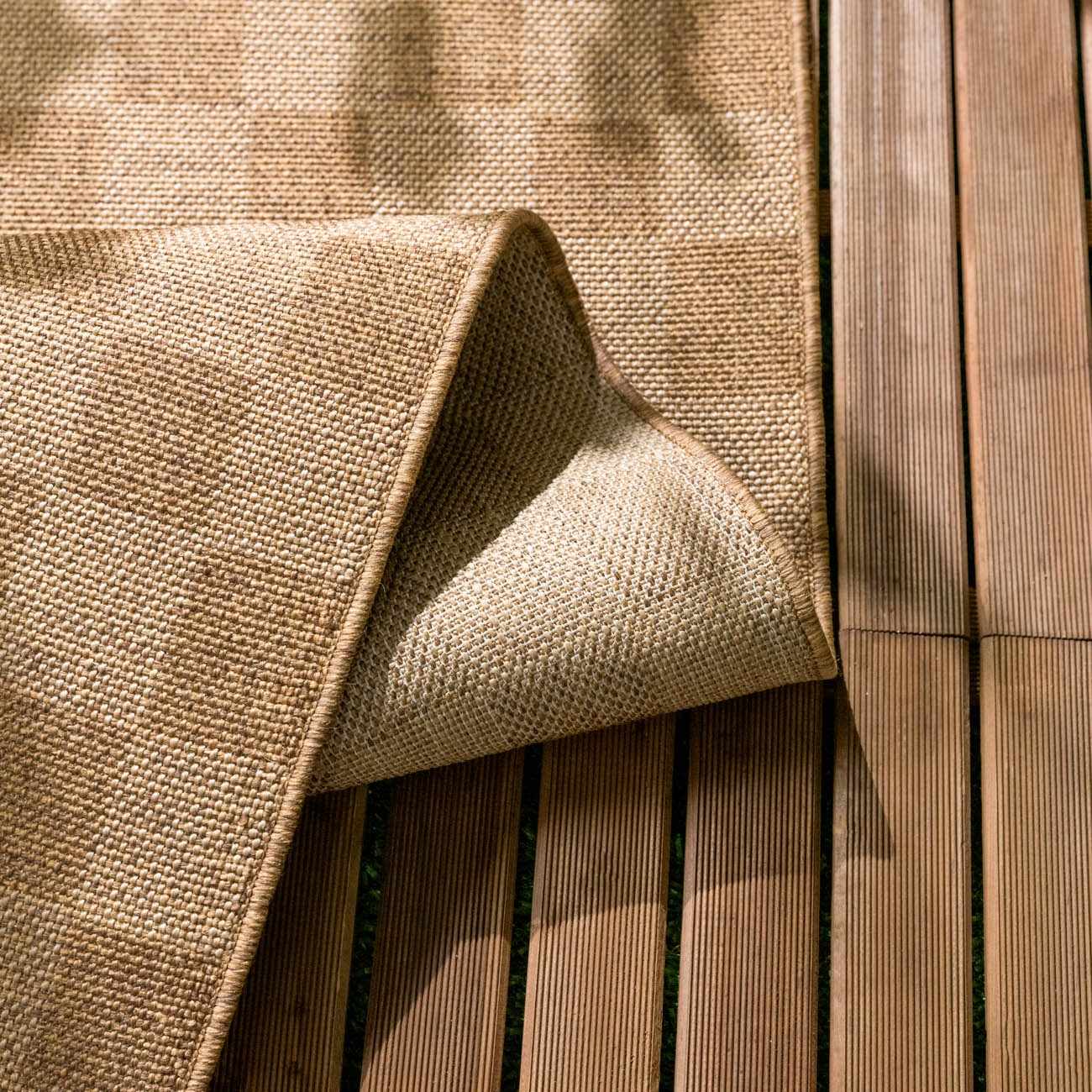 Kuval Checkered Brown Rug