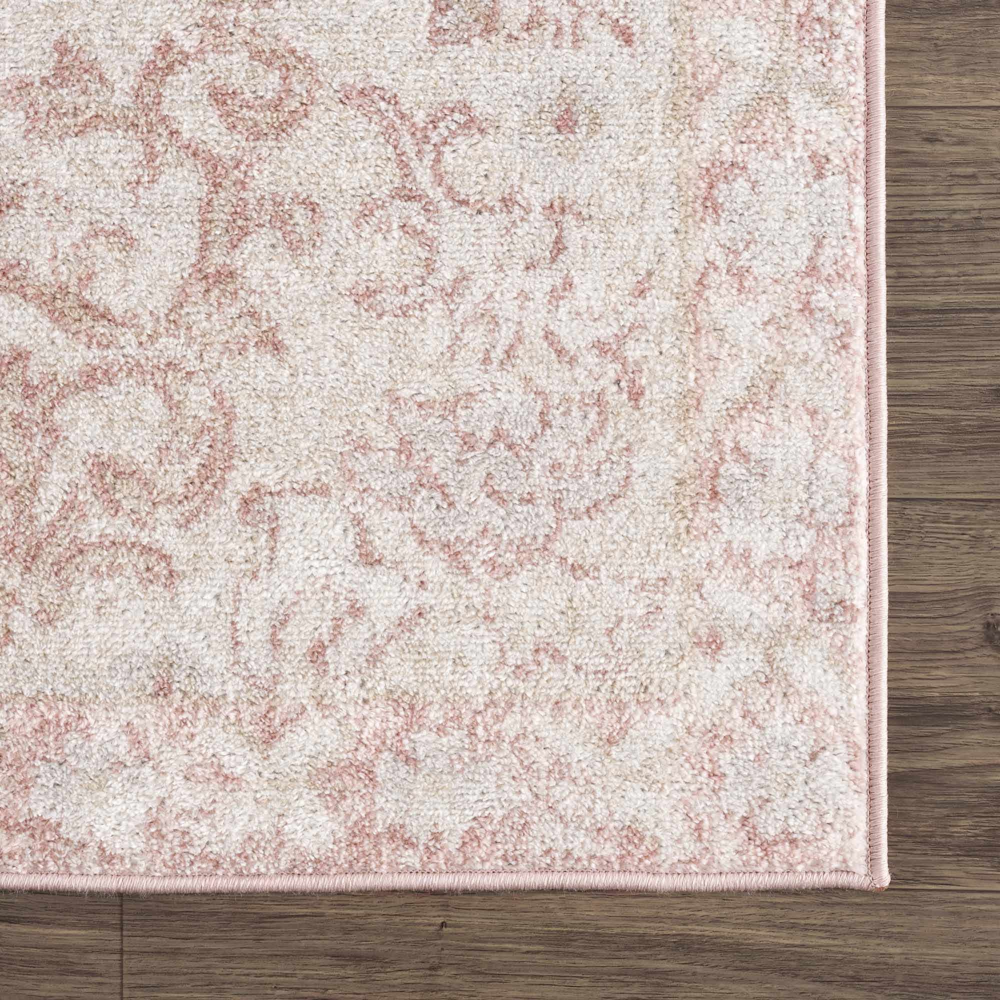Snead Pink Floral Rug