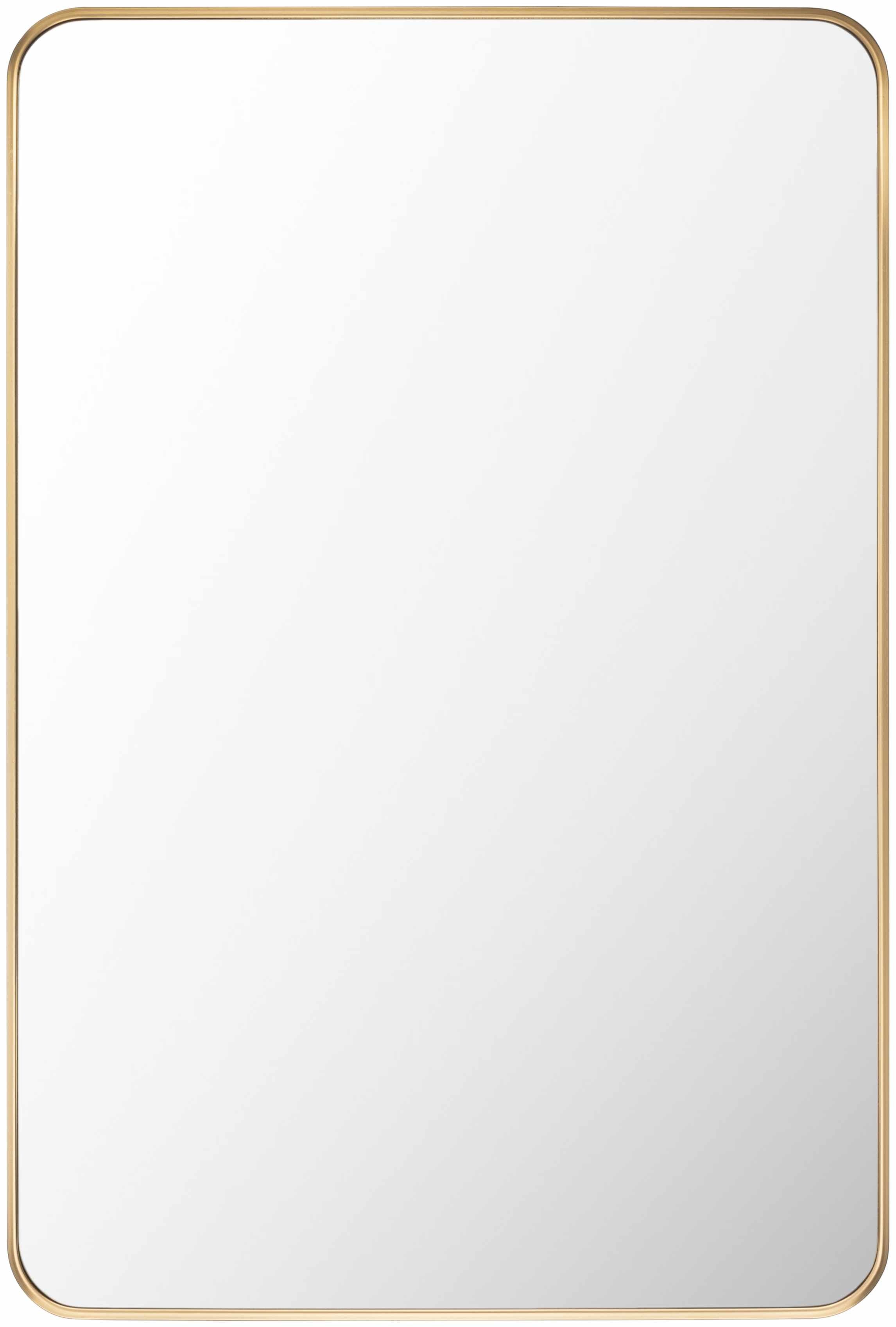 Sustinente Gold Carved Aluminum Frame Mirror