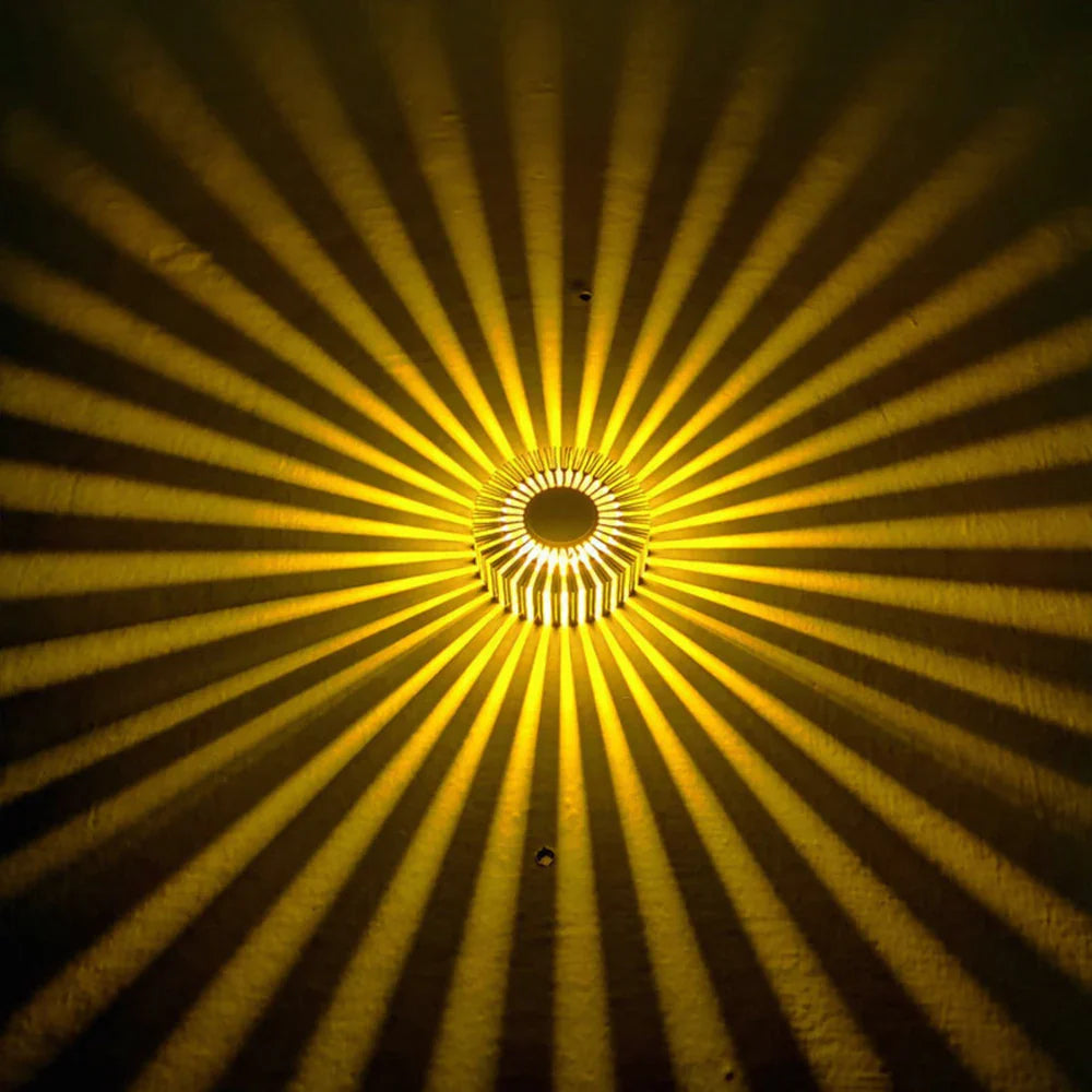 Sunflower LED Wall Lamp RGB Projection Corridor Indoor Creative Light 3W