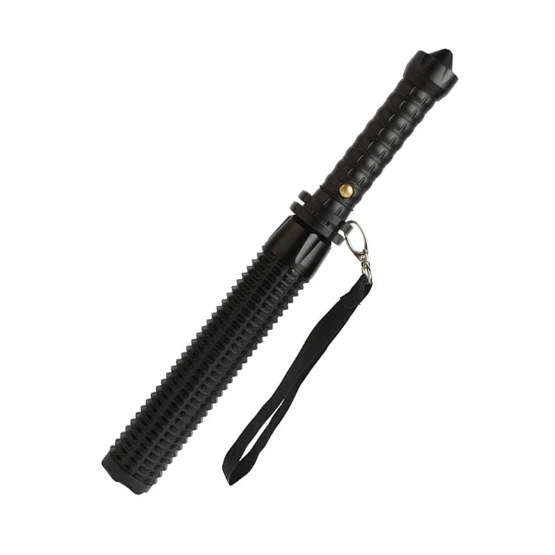 Aluminum Alloy LED Flashlight with Telescopic Handle and Zoom Beam Function
