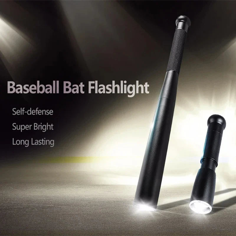 Aluminum Alloy Waterproof LED Flashlight with Bat-Style Handle – Super Bright Light