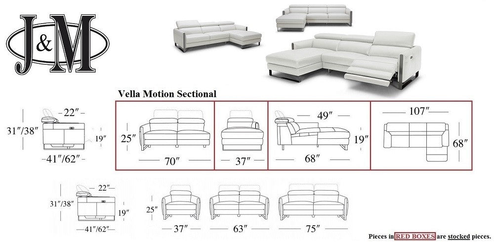 Vella Premium Motion Sectional J&M