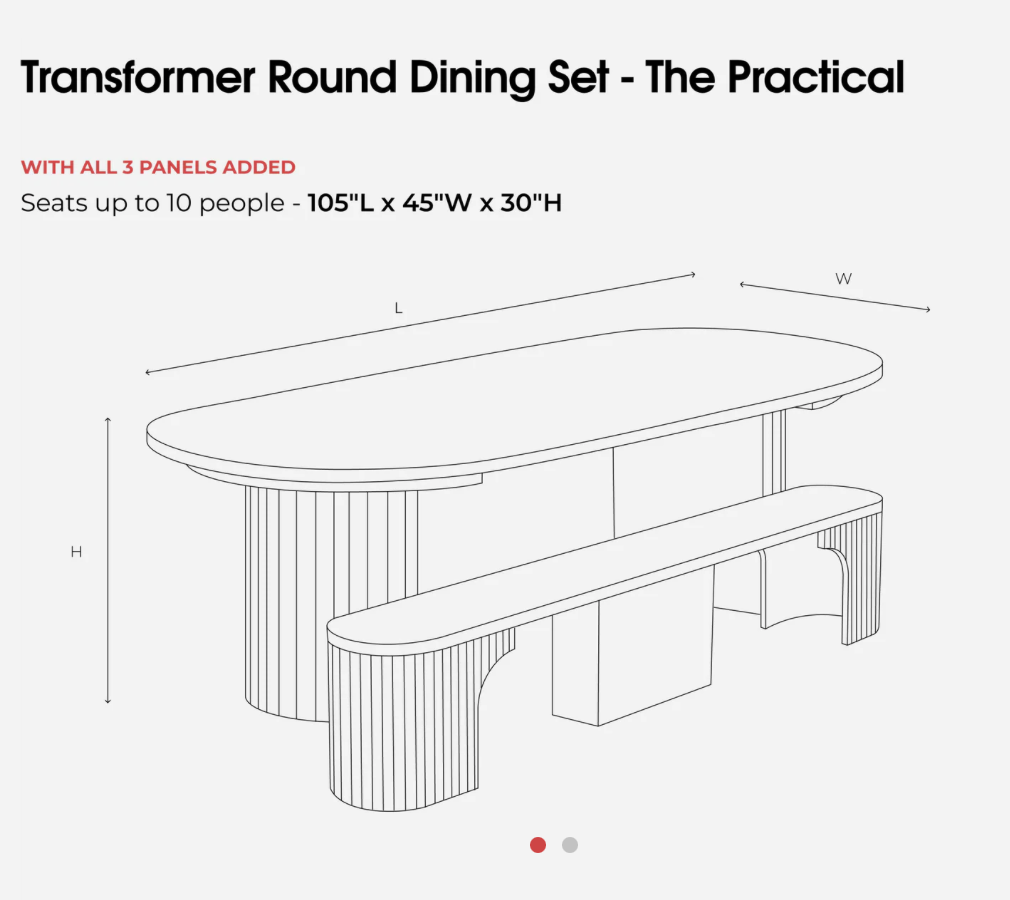 Transformer Round Dining Table
