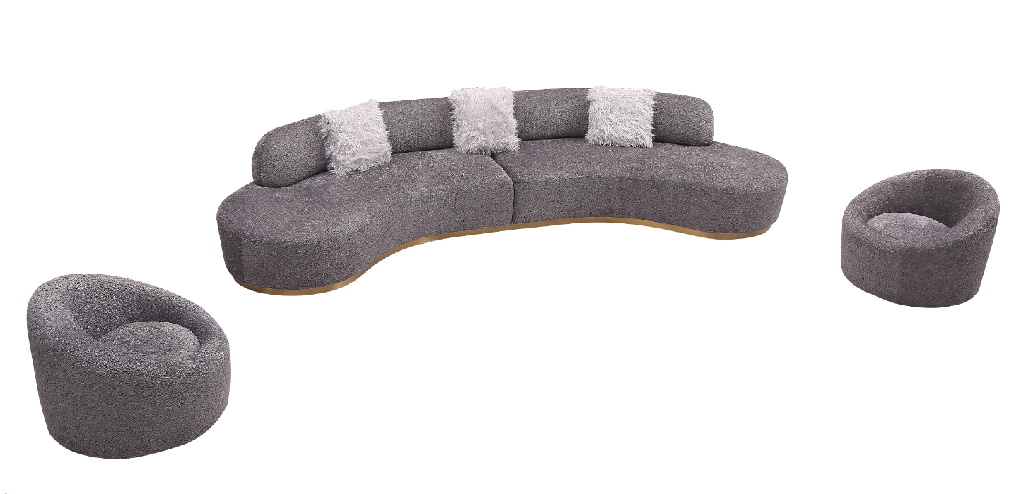 Moon Sectional Sofa & Chair Set J&M