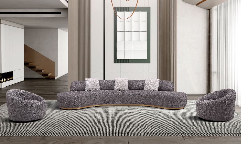 Moon Sectional Sofa & Chair Set J&M