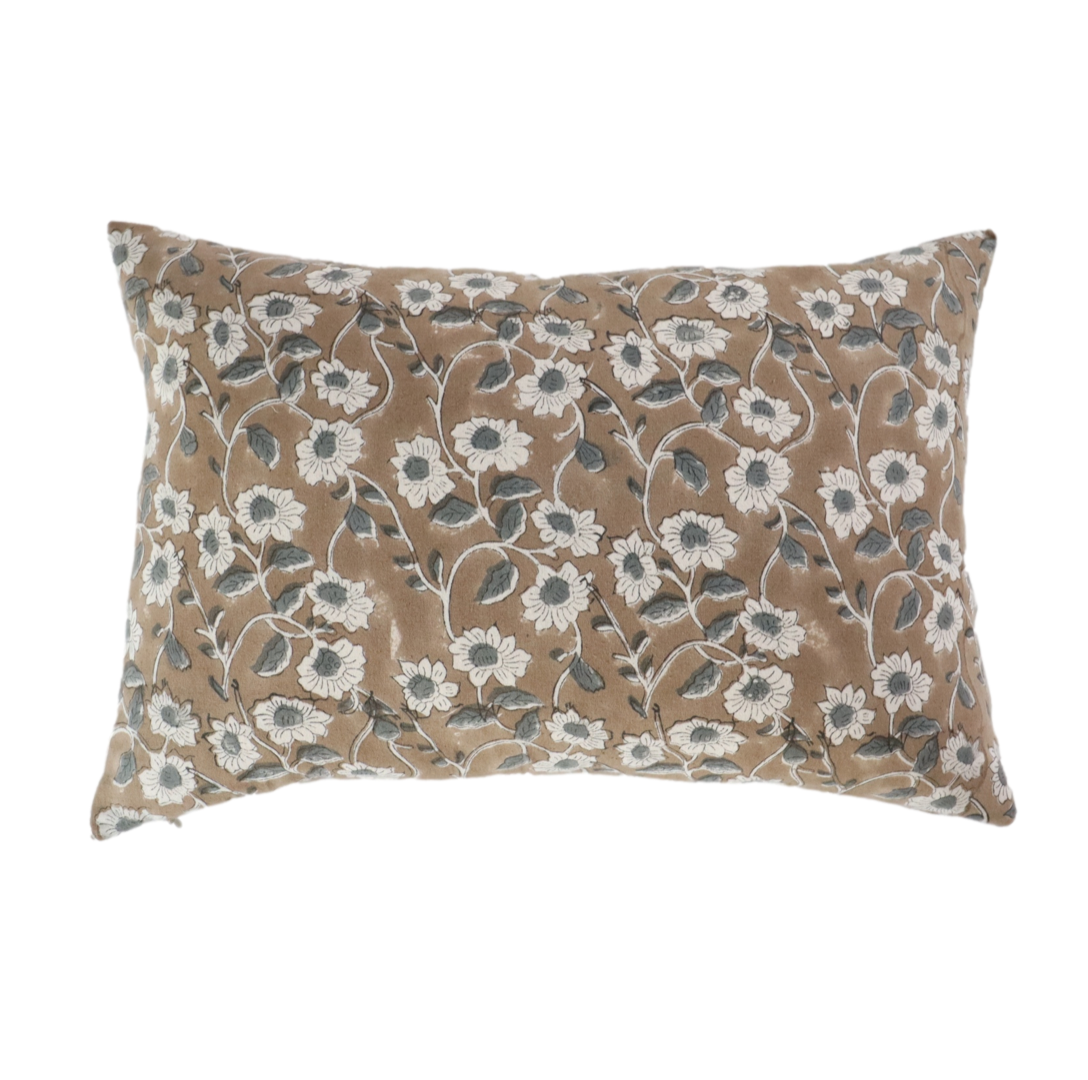 Poppy Floral Pillow Cover