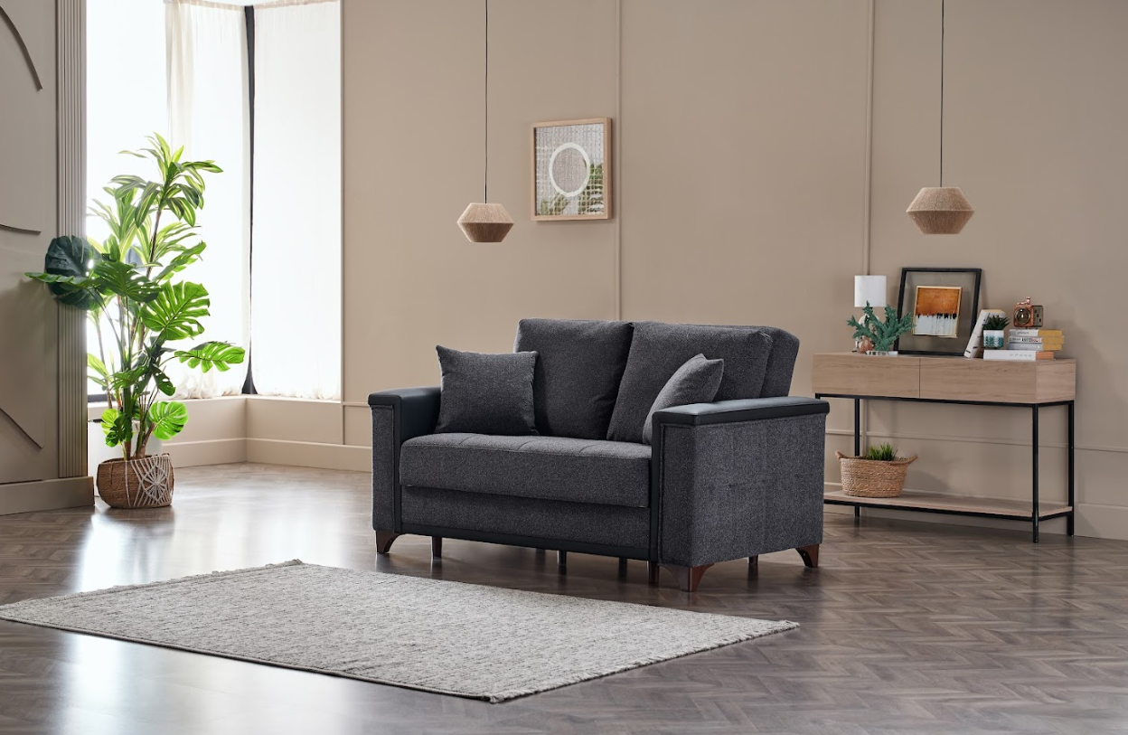 Charlotte Sleeper Sofa Bed – 93" Wide with Storage & Zero Wall Mechanism | Modern Convertible Sofa