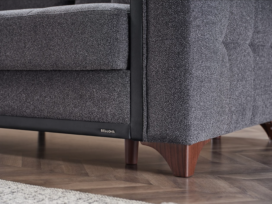 Charlotte Sleeper Sofa Bed – 93" Wide with Storage & Zero Wall Mechanism | Modern Convertible Sofa