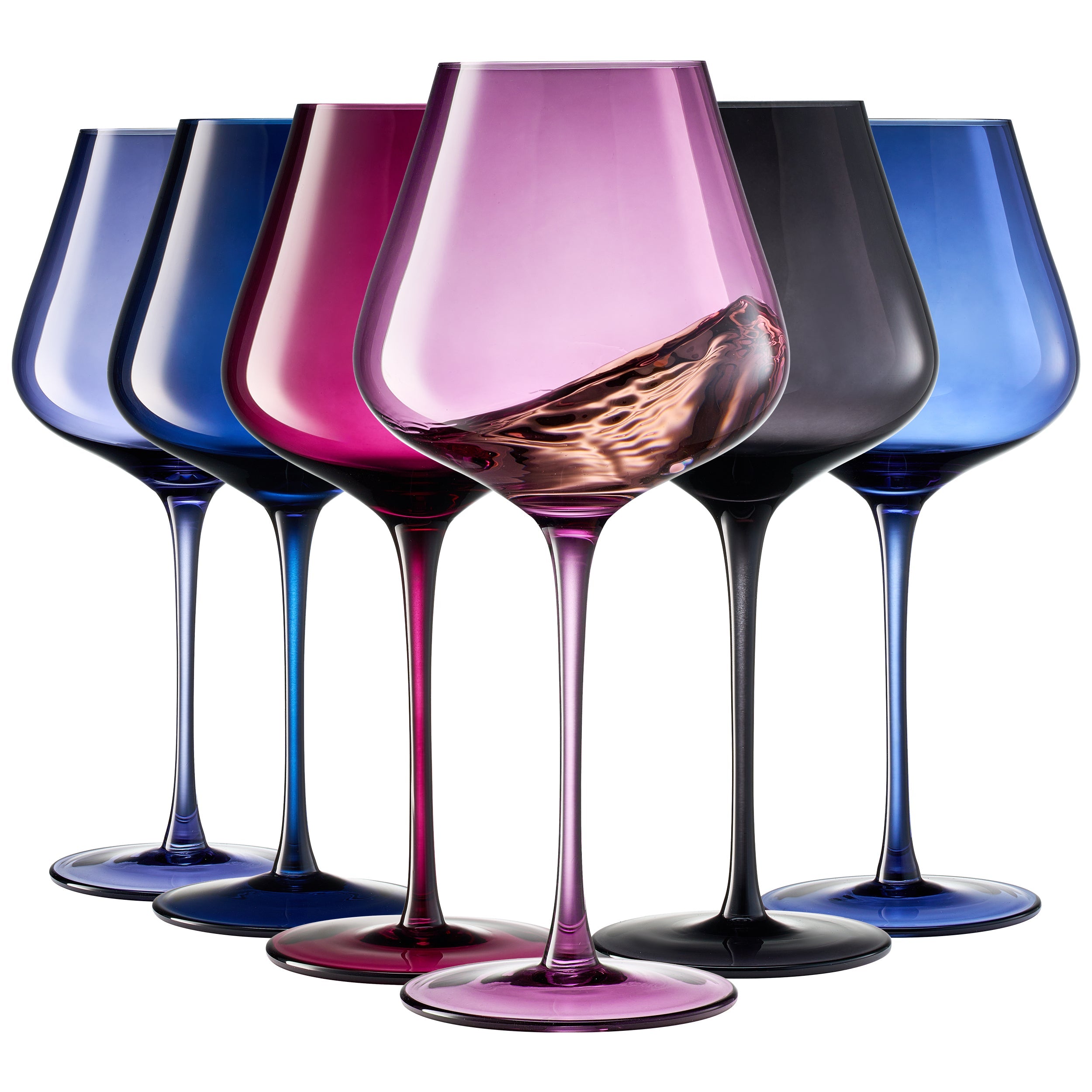 Fortuna Stemmed Wine Glassware, Set of 6