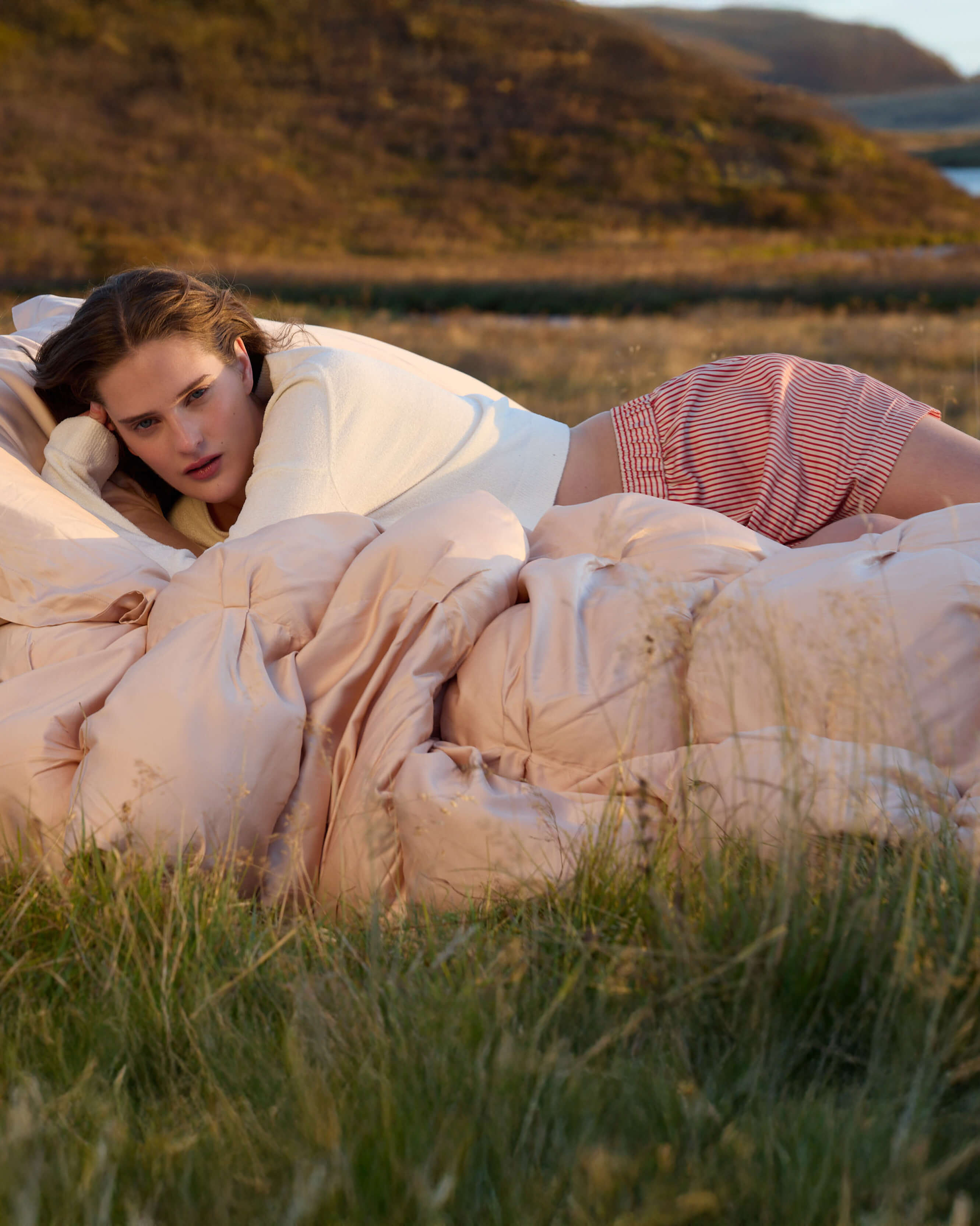 Silky Lyocell Striped Boxer Shorts