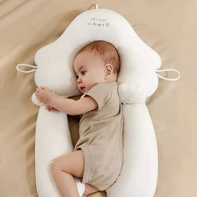 Baby Anti Flat Head Pillow Organic Cotton Infant Sleeping Support Cushion