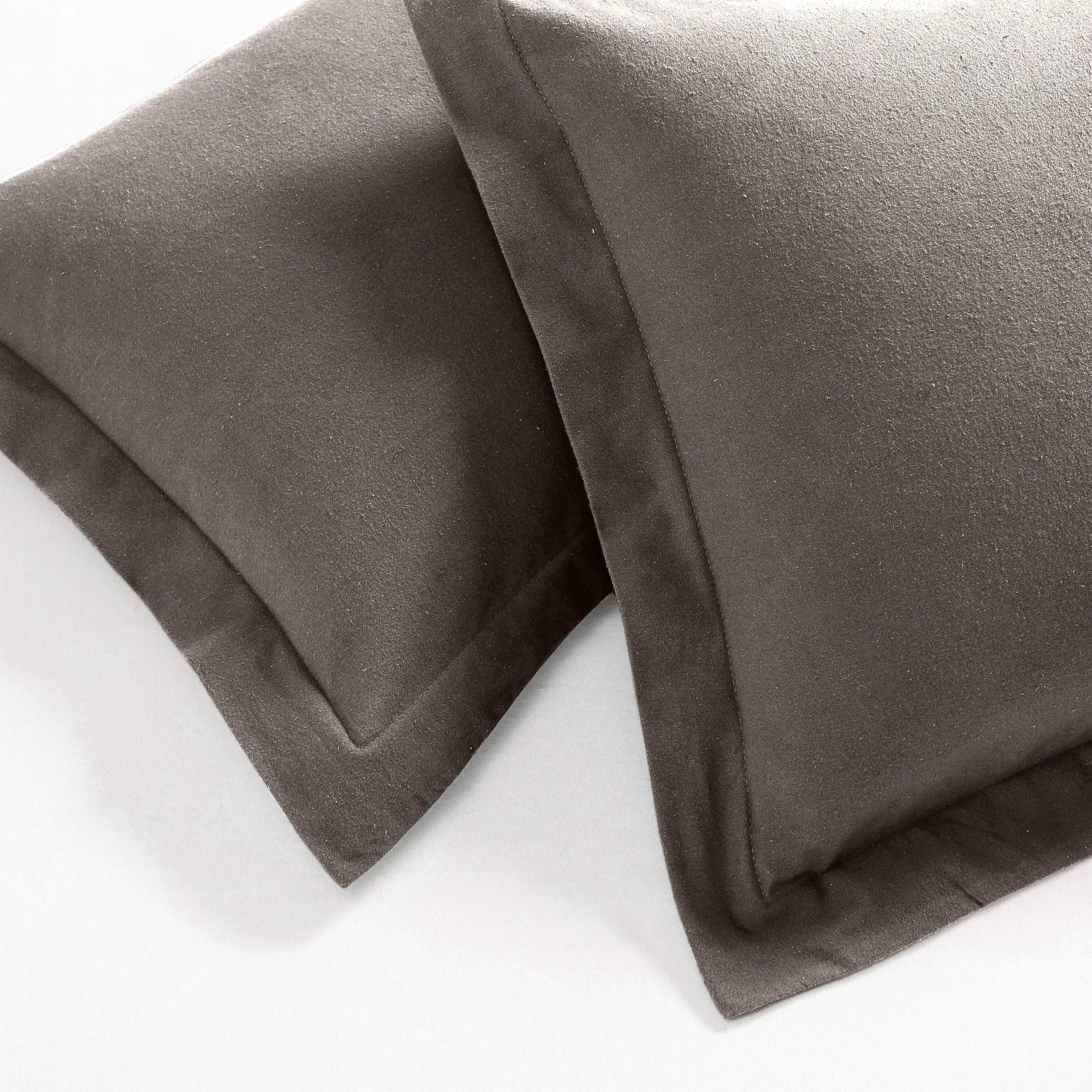 Flannel Cotton Modern Solid Fuzzy Duvet Cover Set With Pillow Shams - Duvet Cover Set by Superior Brand