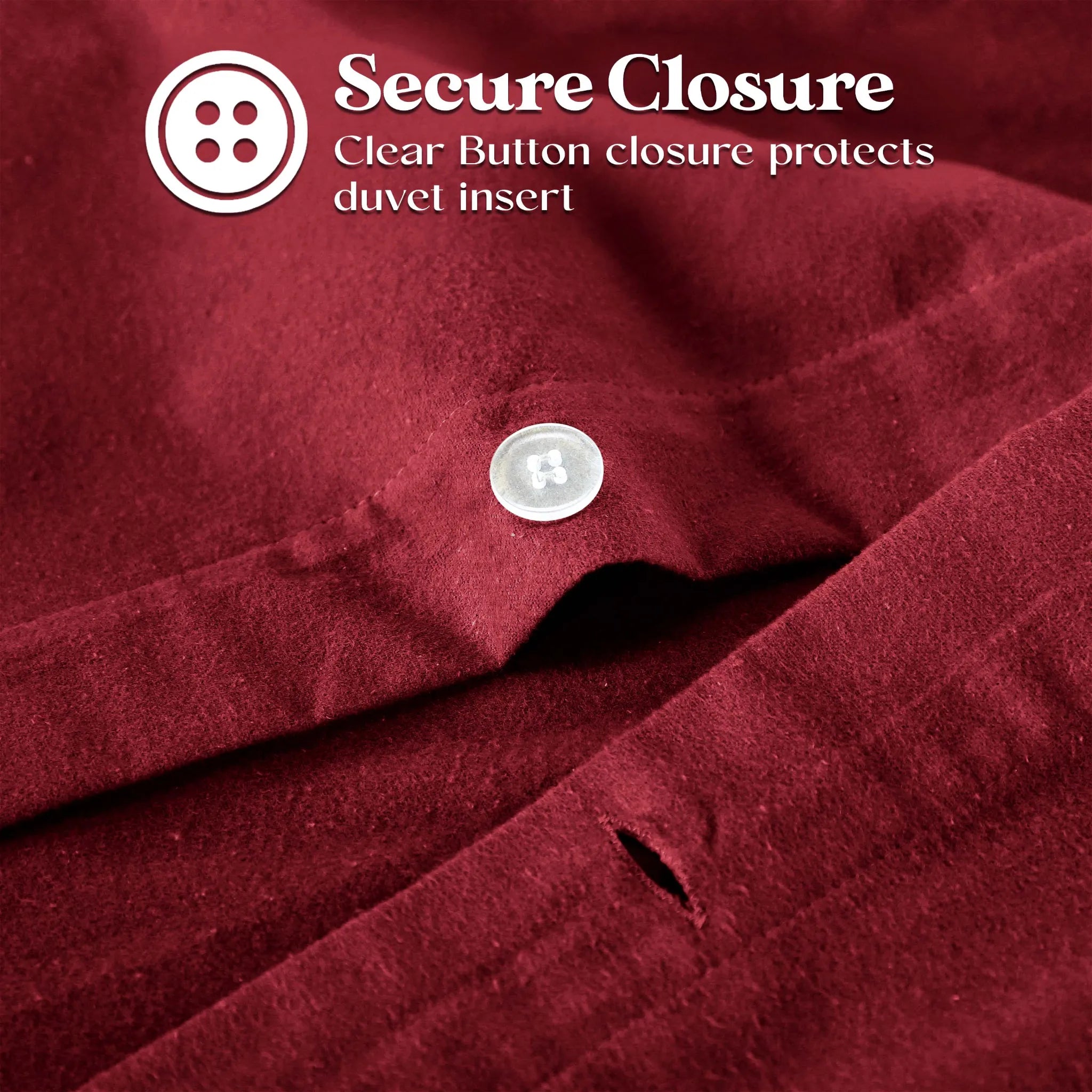 Flannel Cotton Modern Solid Fuzzy Duvet Cover Set With Pillow Shams - Duvet Cover Set by Superior Brand