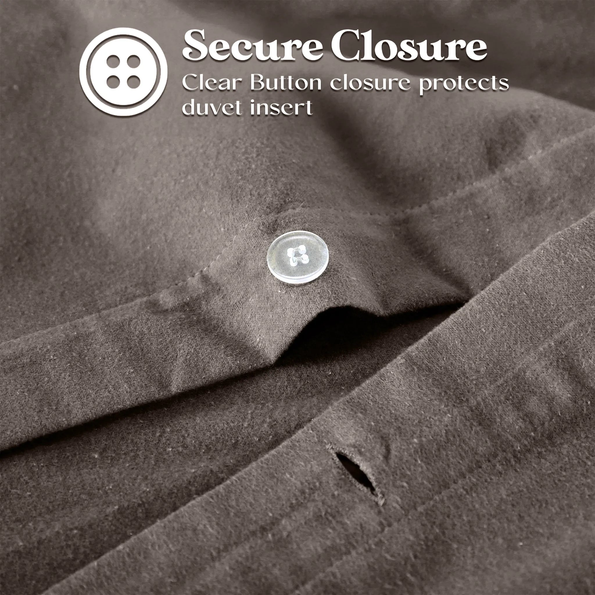 Flannel Cotton Modern Solid Fuzzy Duvet Cover Set With Pillow Shams - Duvet Cover Set by Superior Brand