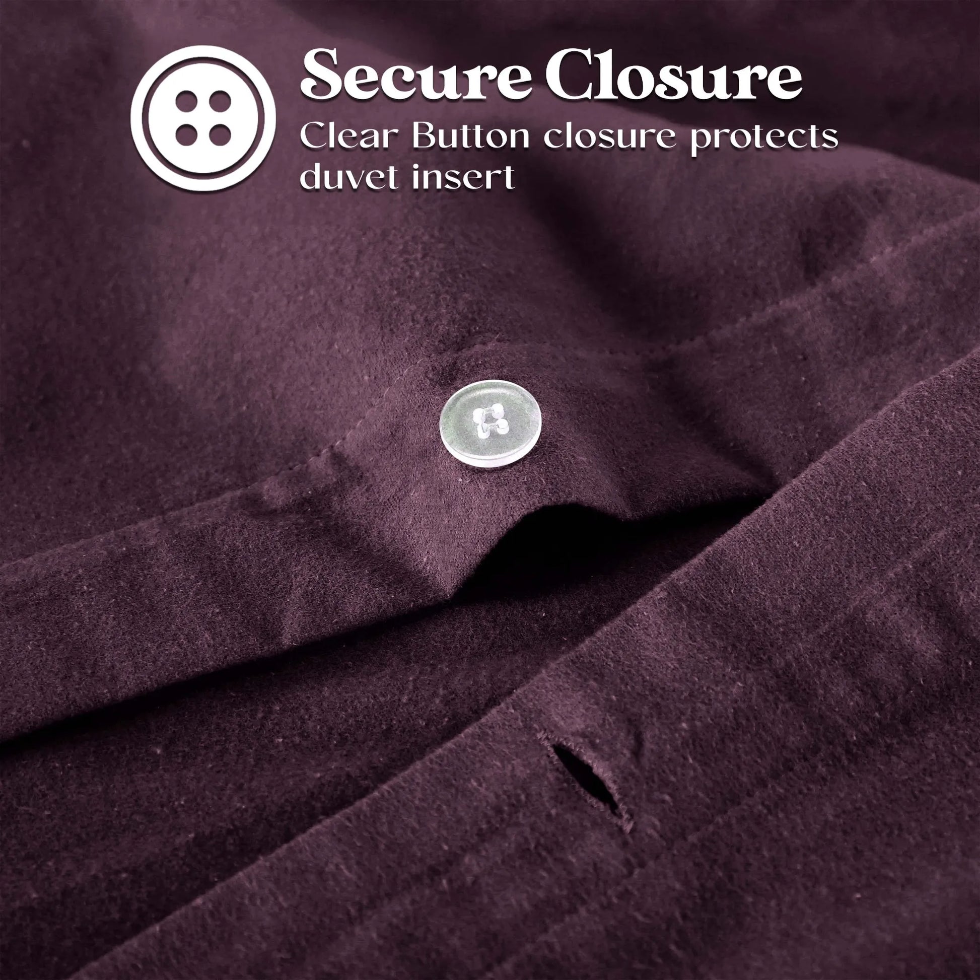 Flannel Cotton Modern Solid Fuzzy Duvet Cover Set With Pillow Shams - Duvet Cover Set by Superior Brand