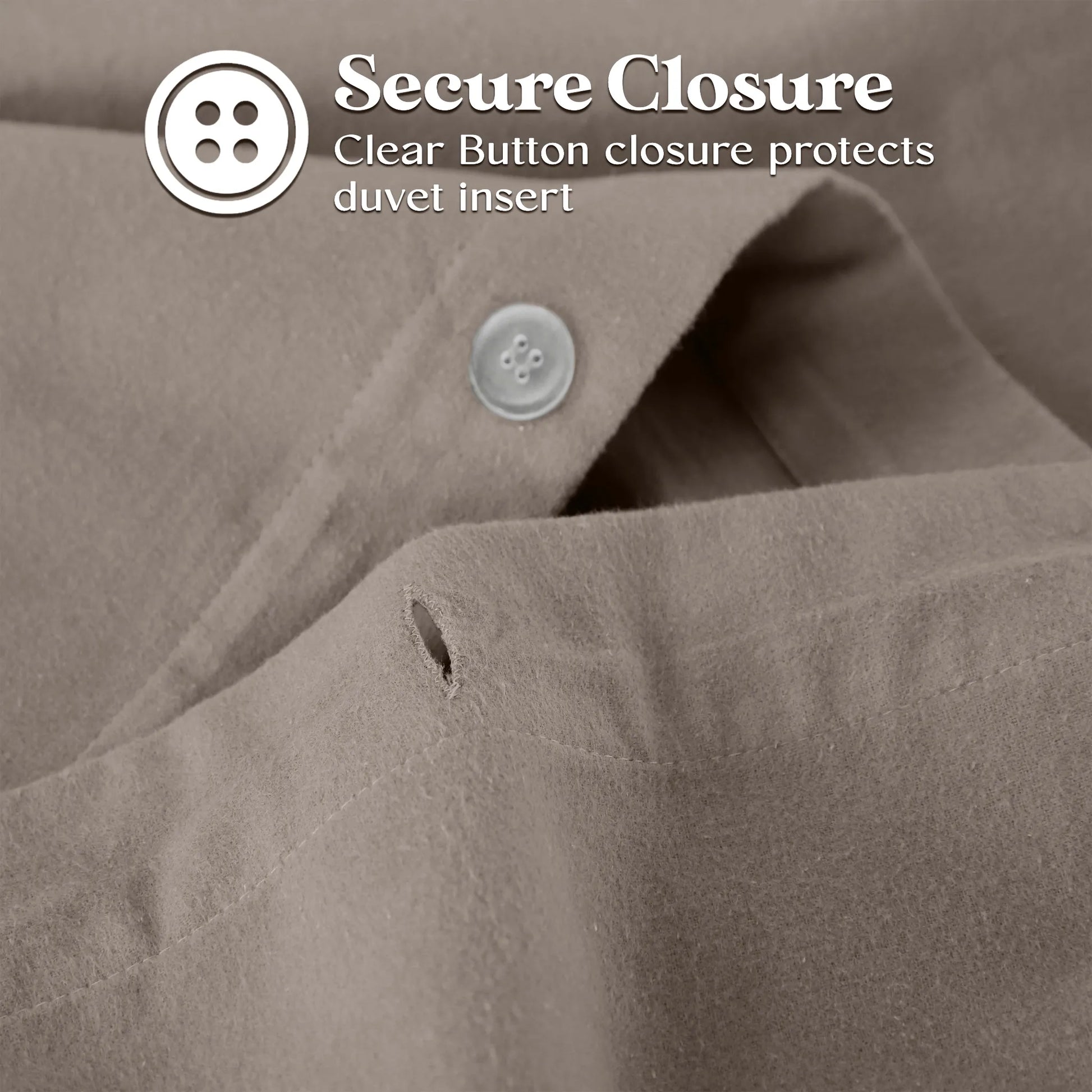 Flannel Cotton Modern Solid Fuzzy Duvet Cover Set With Pillow Shams - Duvet Cover Set by Superior Brand