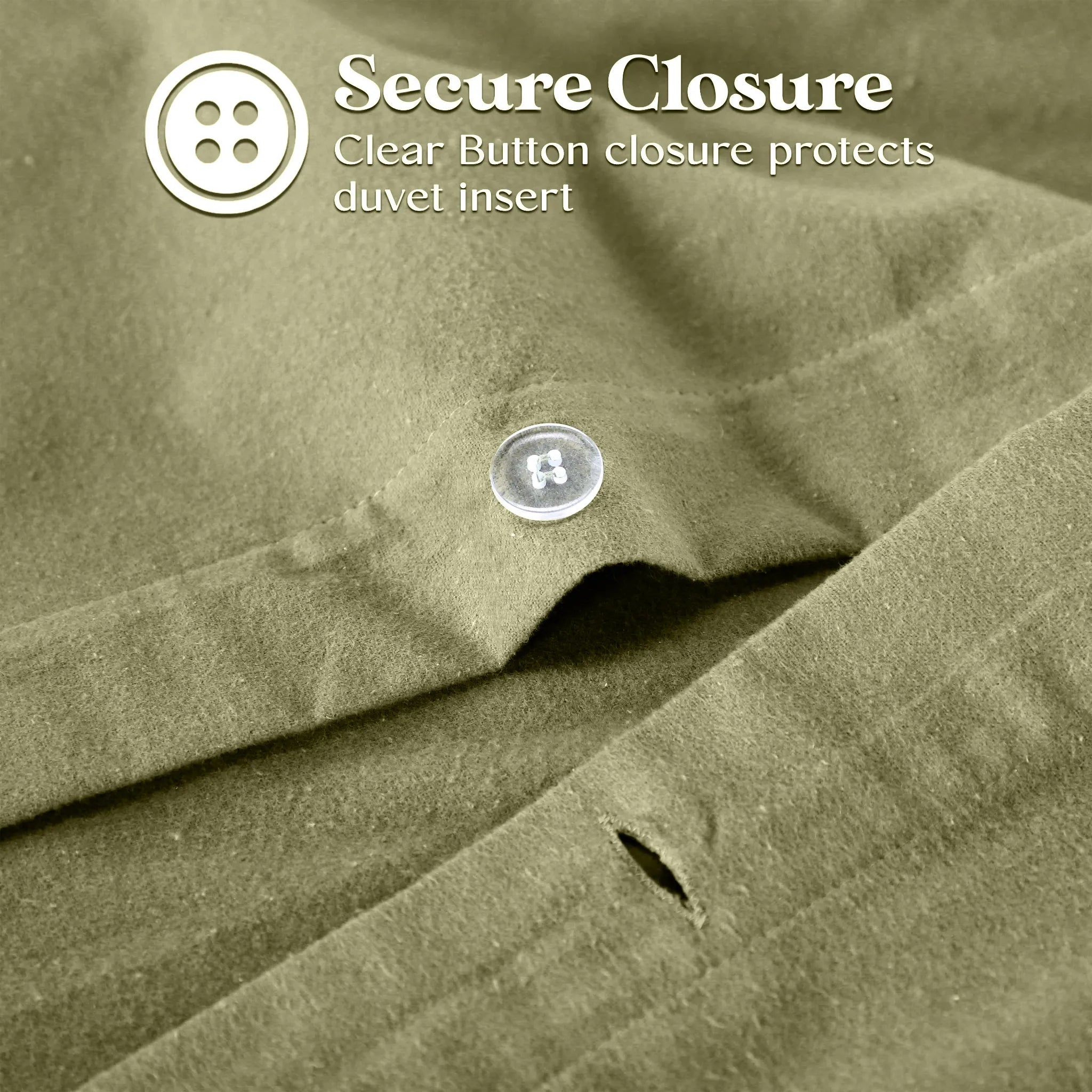 Flannel Cotton Modern Solid Fuzzy Duvet Cover Set With Pillow Shams - Duvet Cover Set by Superior Brand