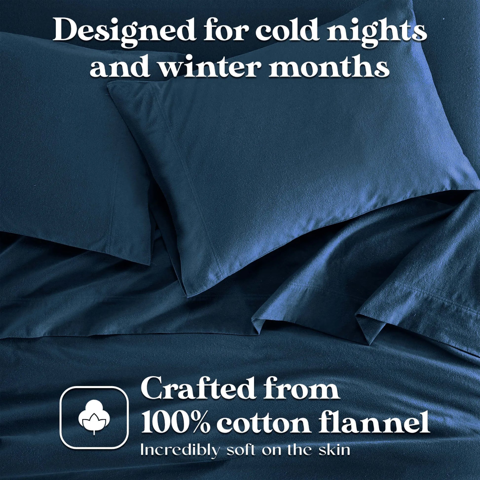 Solid Flannel Cotton Soft Fuzzy Pillowcases, Set of 2 - Pillowcases by Superior Brand