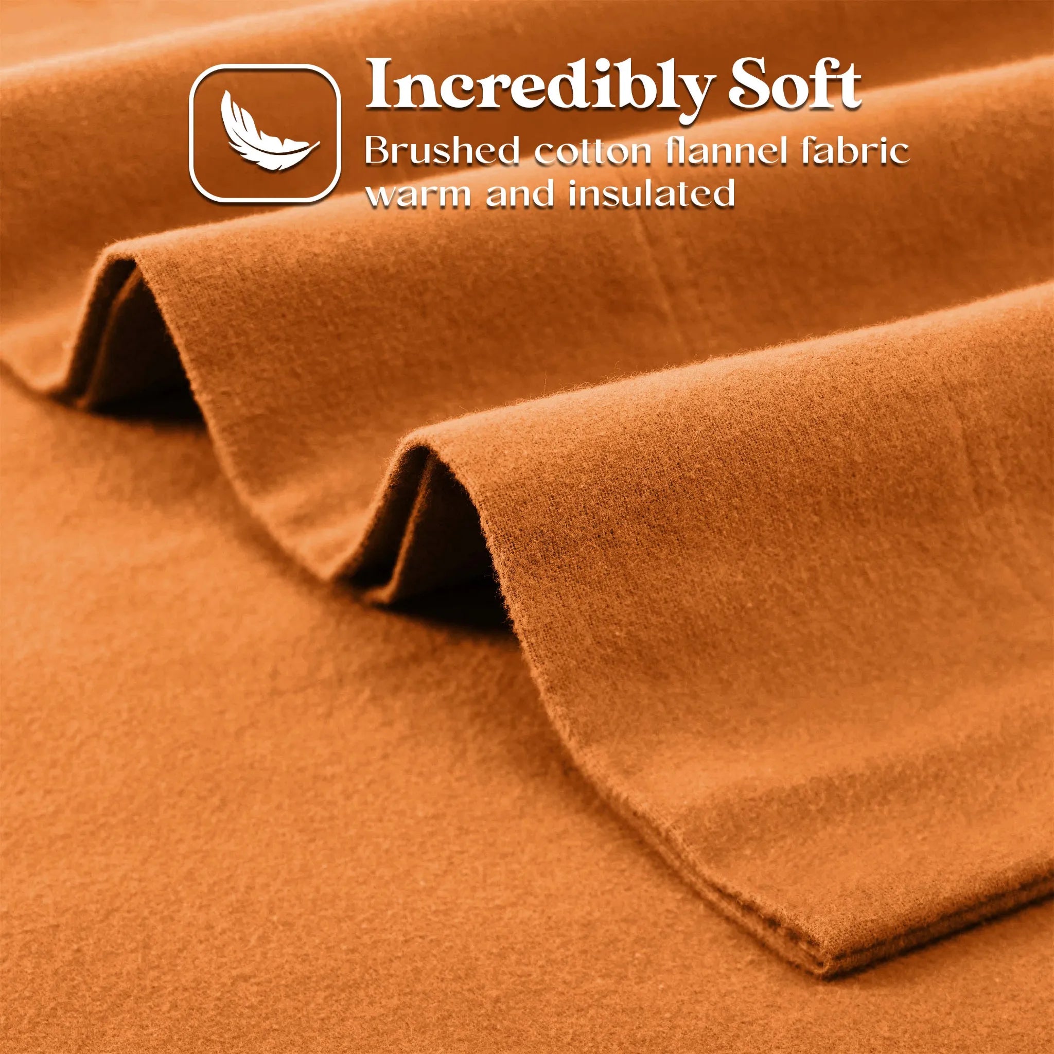 100% Cotton Flannel Solid Deep Pocket Bed Sheet Set - Sheet Set by Superior Brand