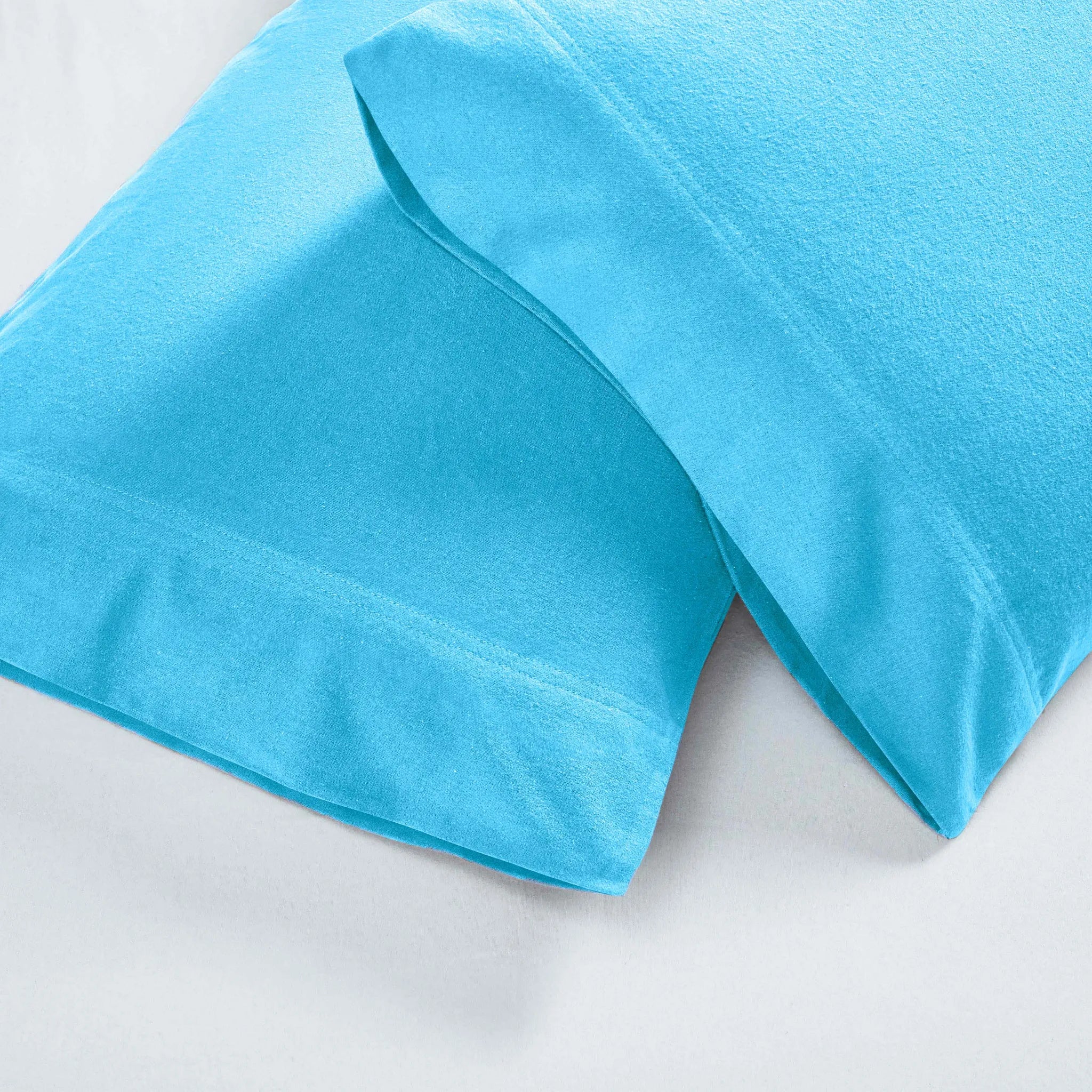 Solid Flannel Cotton Soft Fuzzy Pillowcases, Set of 2 - Pillowcases by Superior Brand