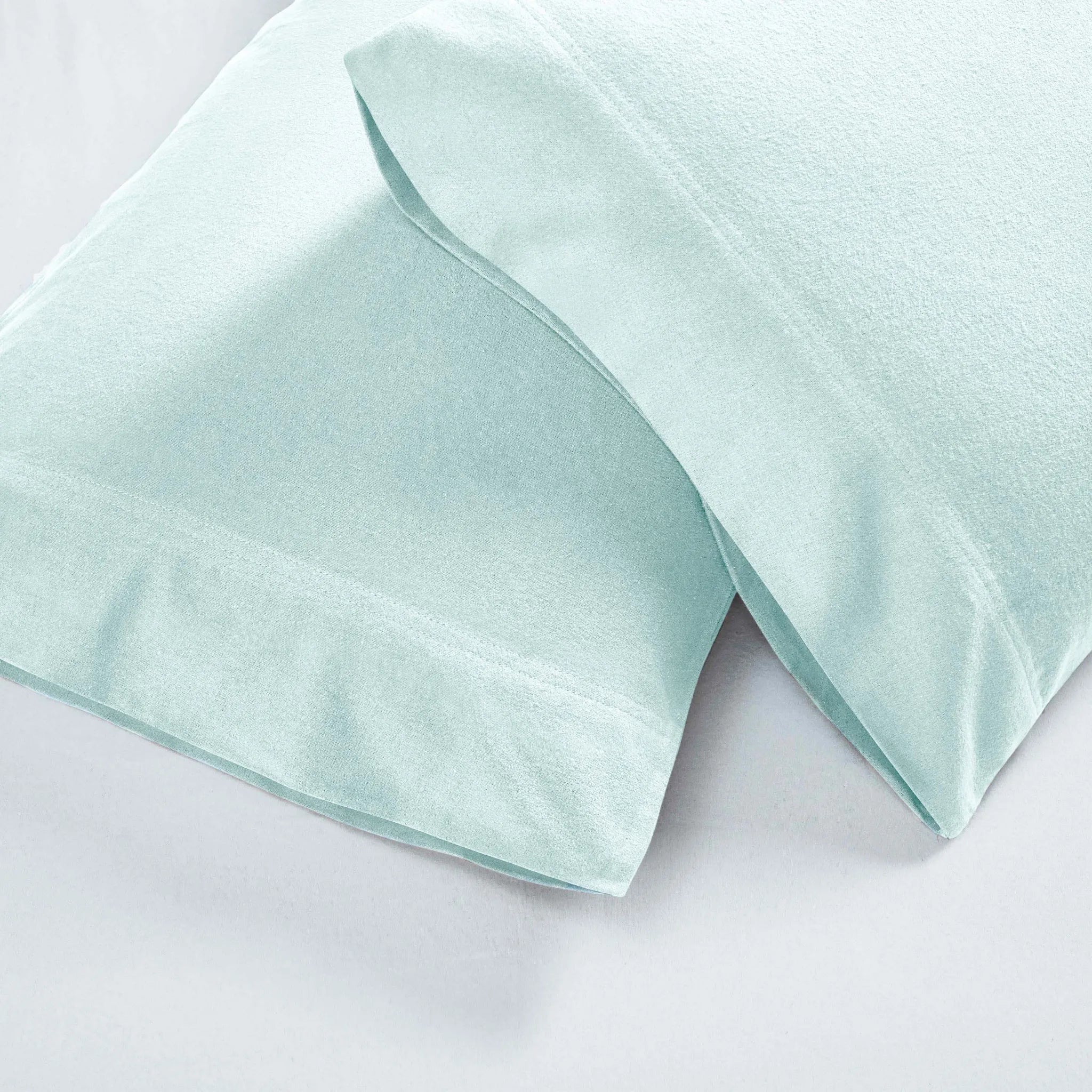 Solid Flannel Cotton Soft Fuzzy Pillowcases, Set of 2 - Pillowcases by Superior Brand
