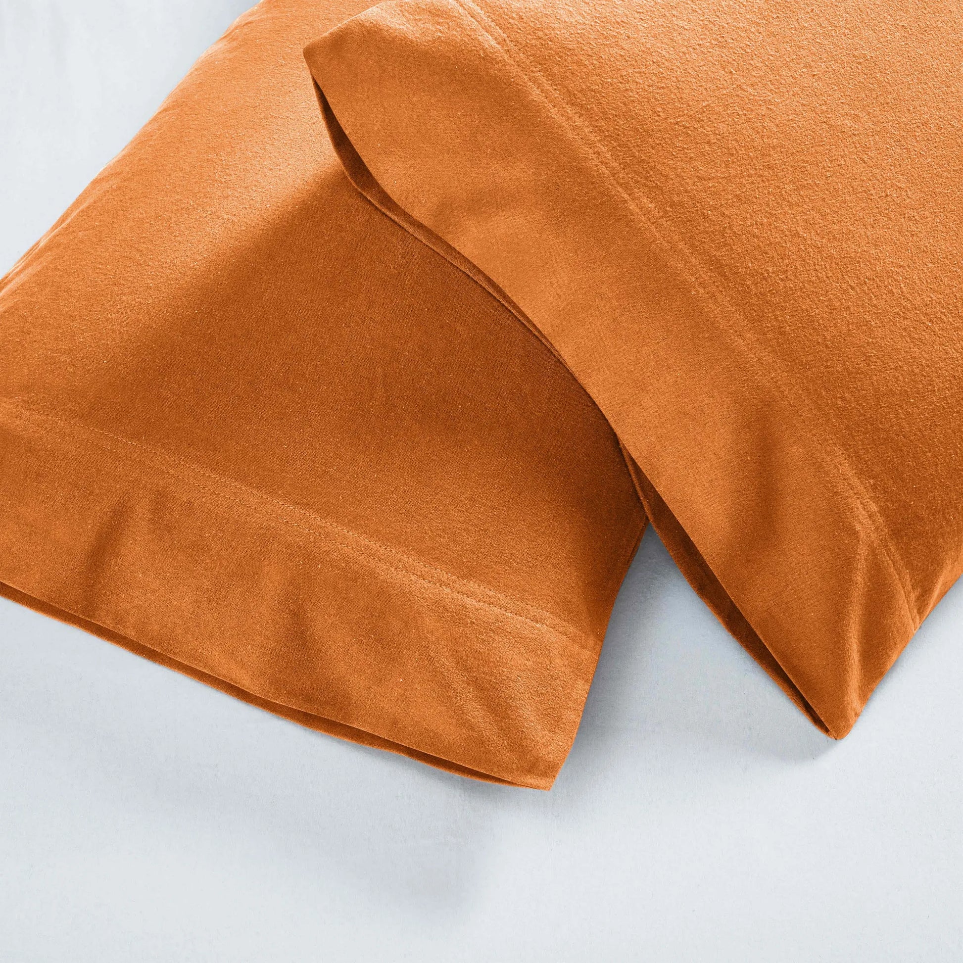 Solid Flannel Cotton Soft Fuzzy Pillowcases, Set of 2 - Pillowcases by Superior Brand