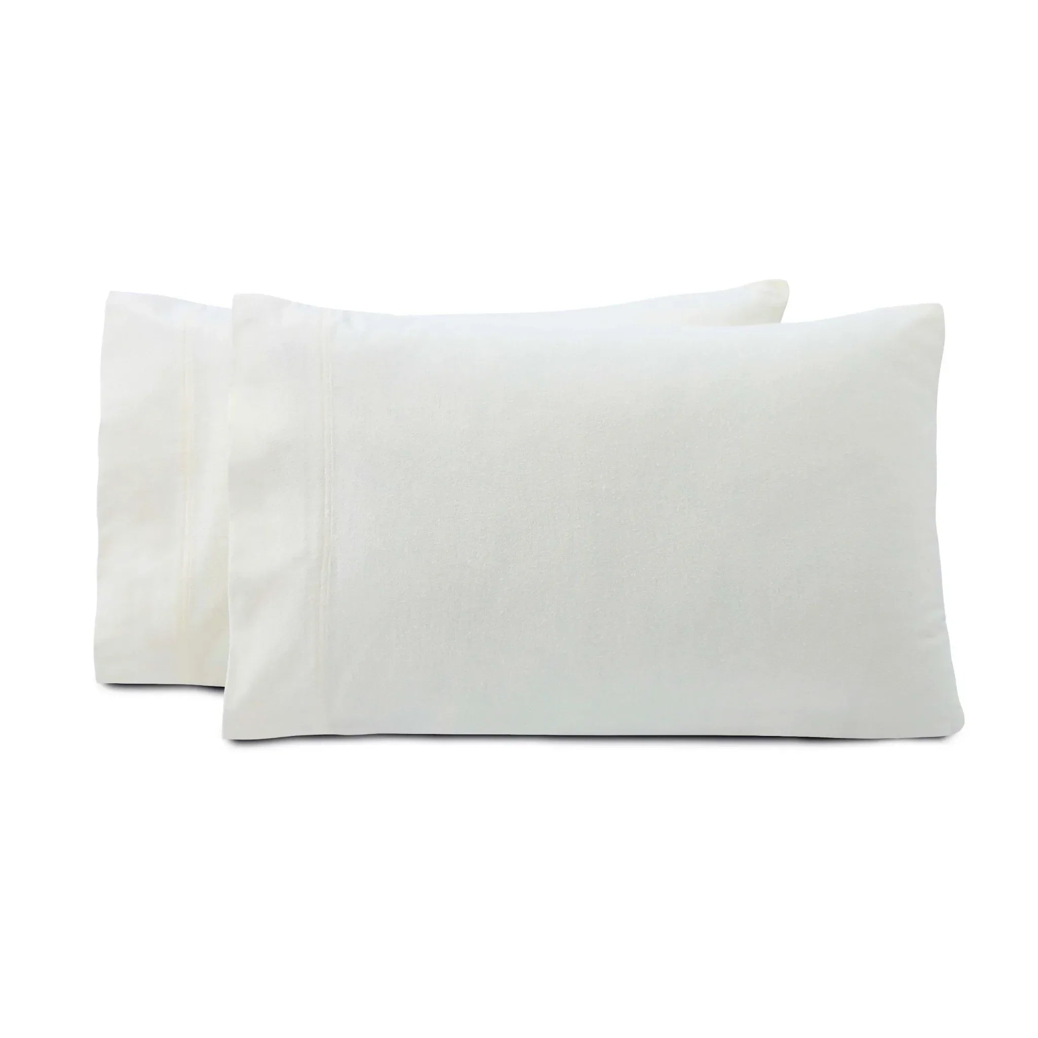 Solid Flannel Cotton Soft Fuzzy Pillowcases, Set of 2 - Pillowcases by Superior Brand