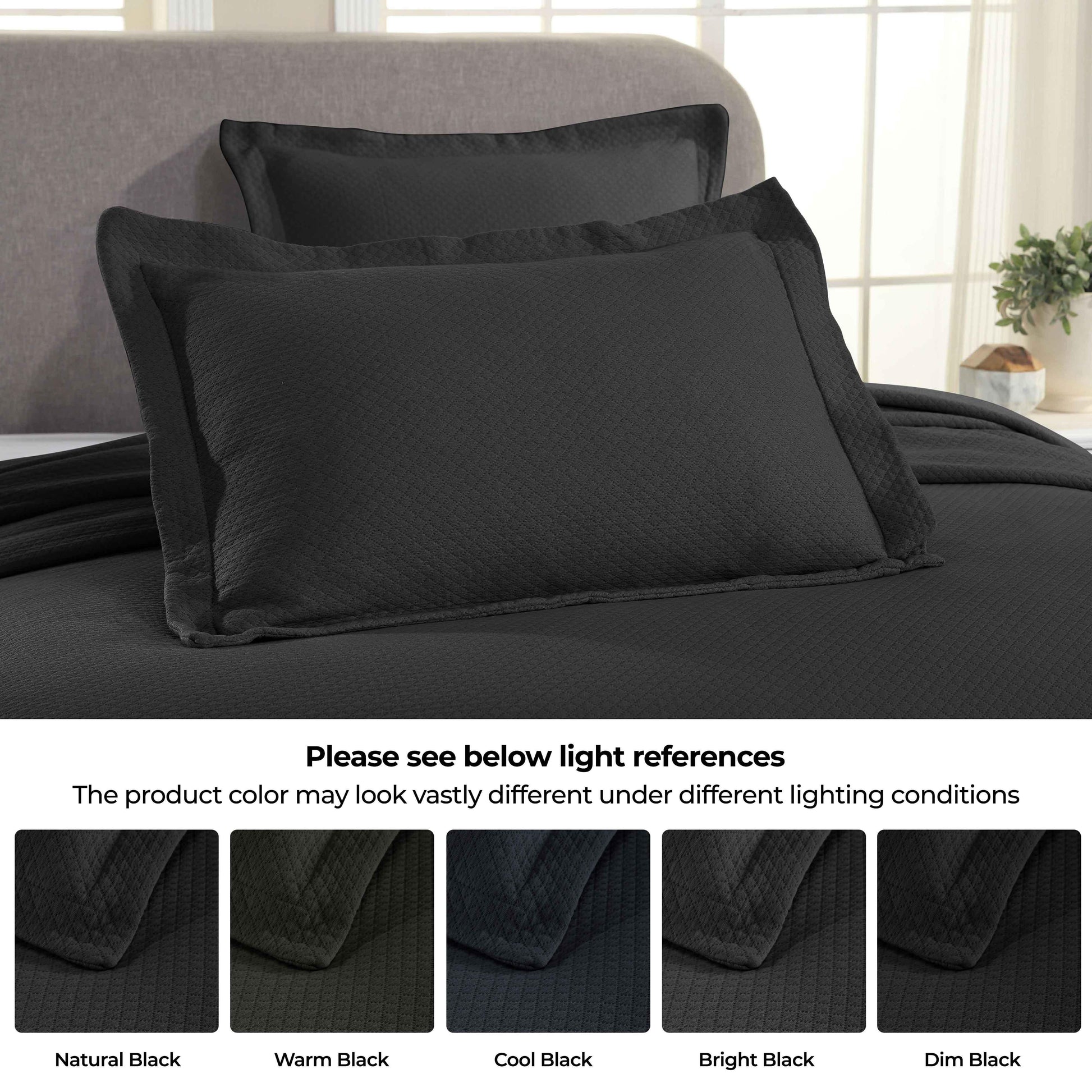 Solitaire Jacquard Matelassé Cotton Diamond Solitaire Bedspread Set - Bedspread by Superior Brand