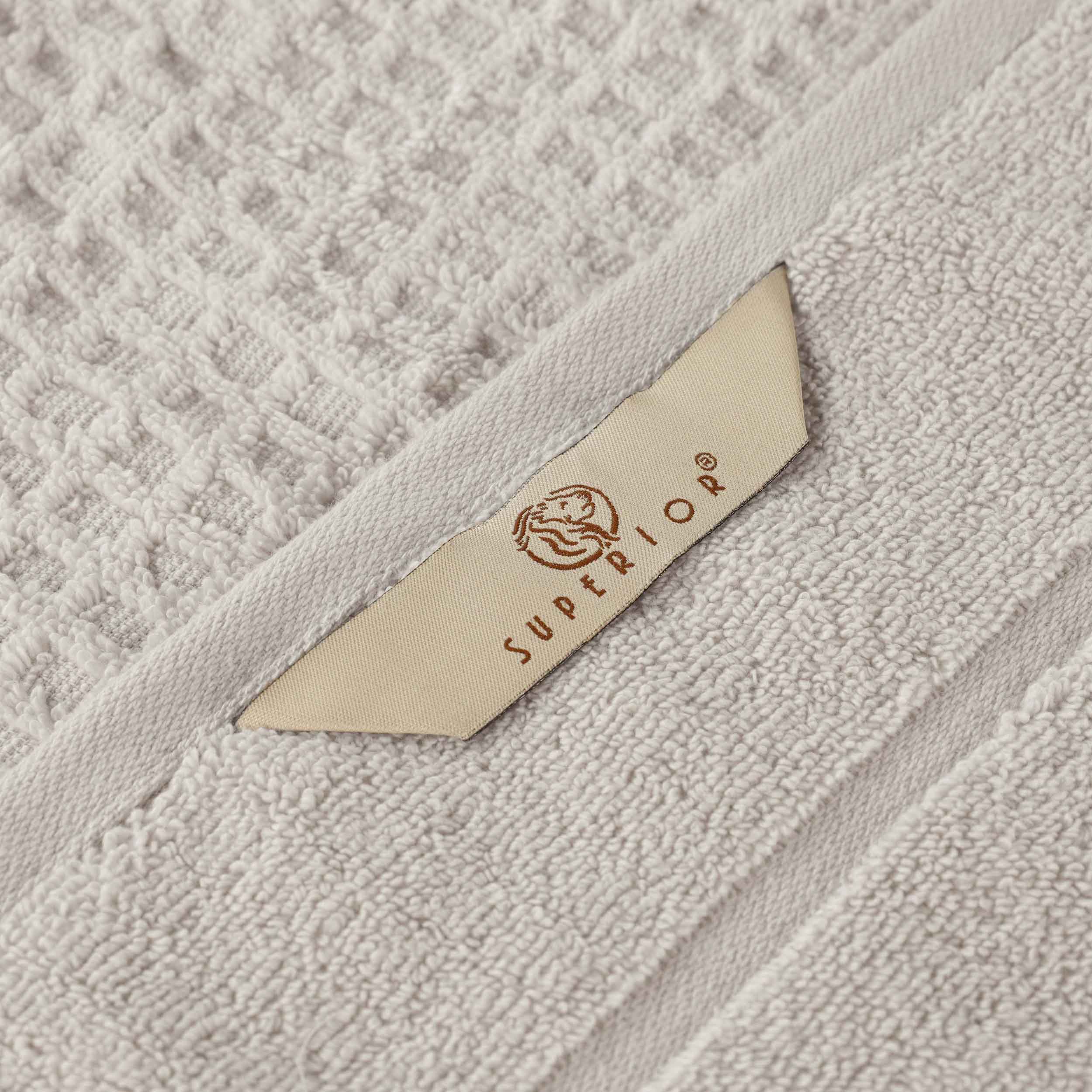 Napa Zero Twist Cotton Solid Waffle Honeycomb Bath Towel Set of 3 - Bath Towel by Superior Brand