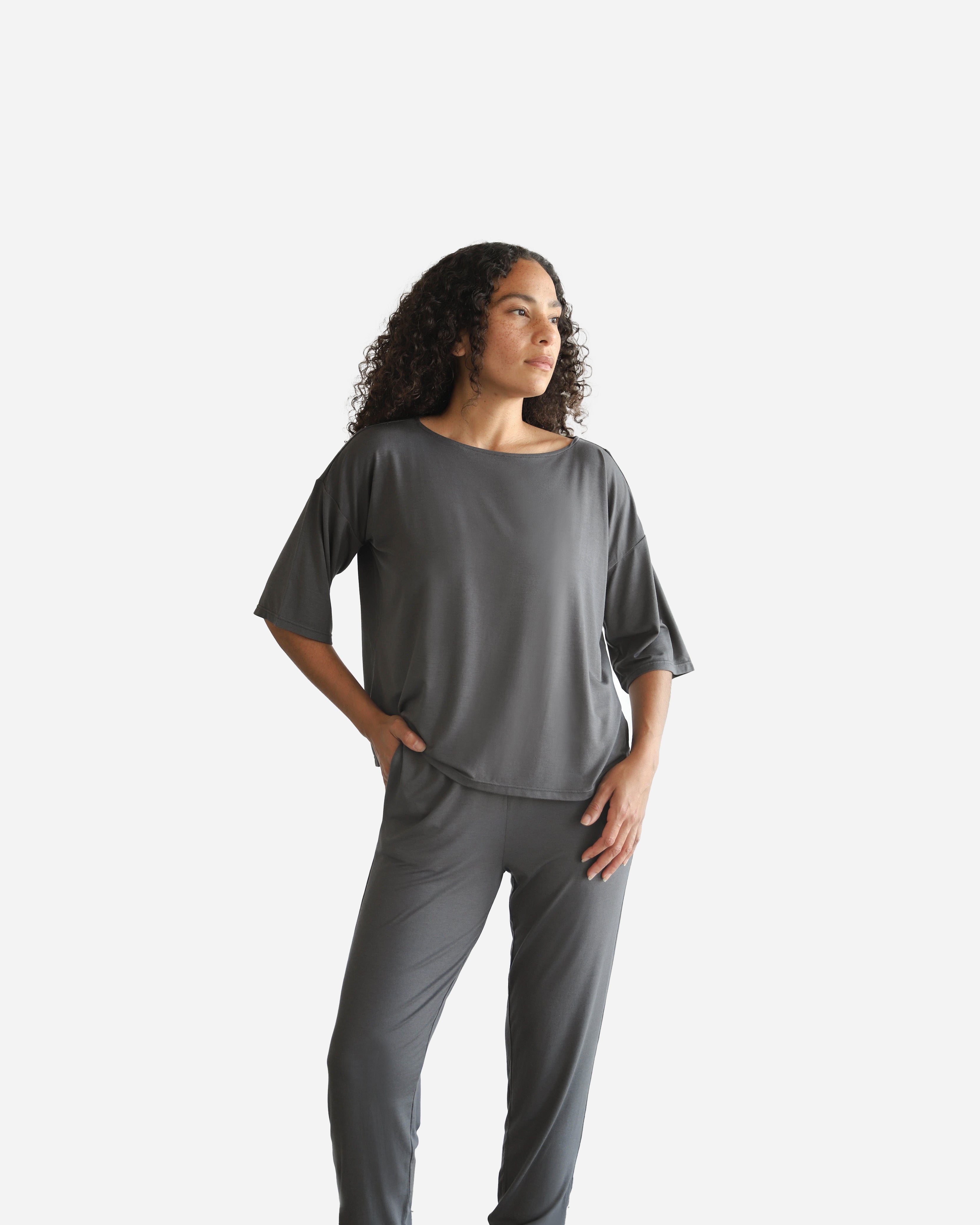 Naked Modal Boatneck Tee | Last Chance