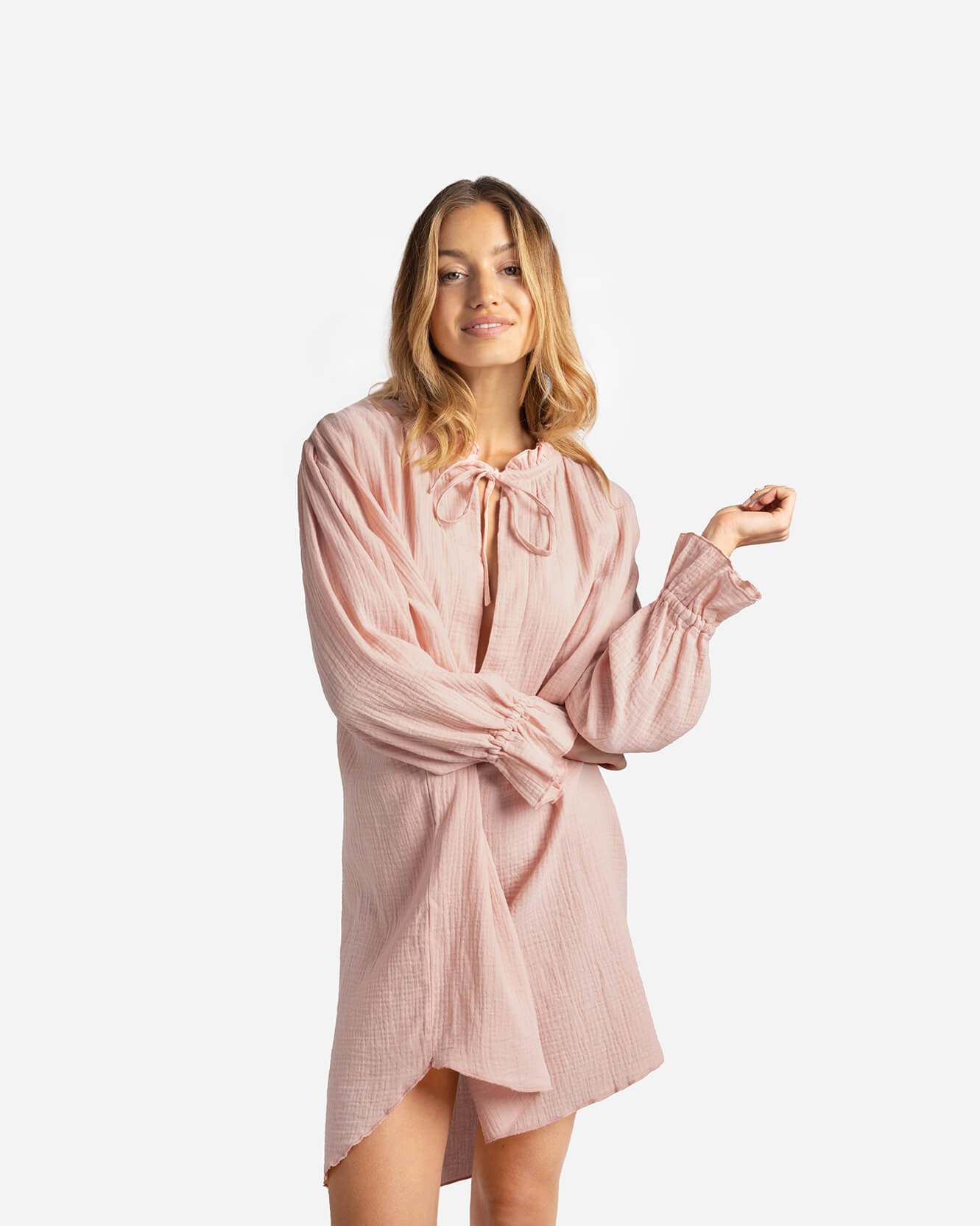 Cotton Breeze Long-Sleeved Chemise