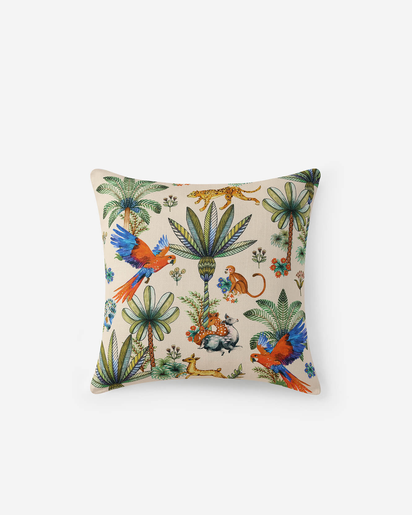 Decorate Palms Throw Pillow