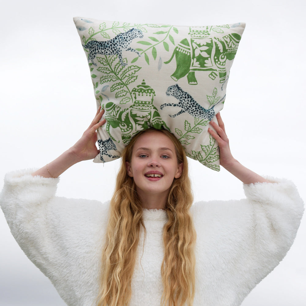 Elephant Ambari Throw Pillow