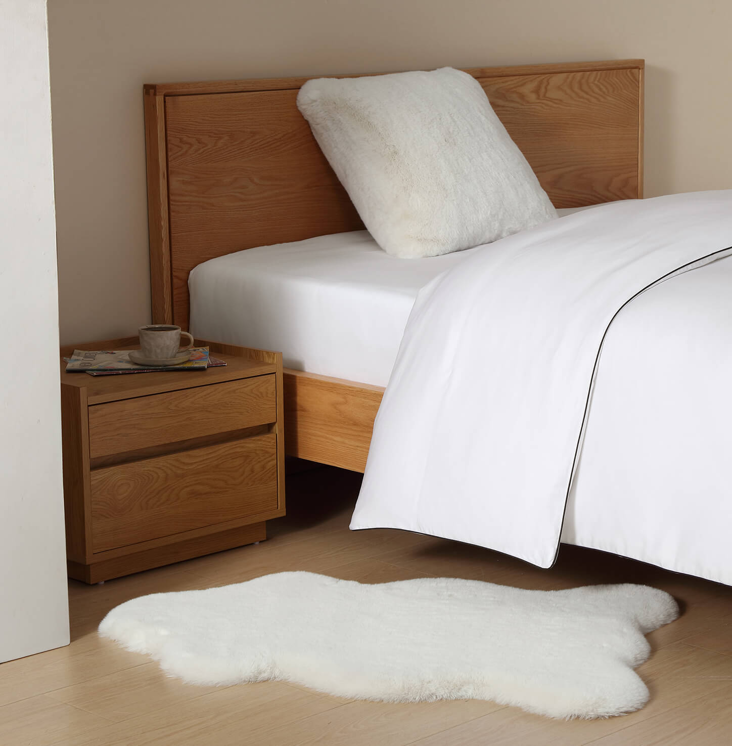 Faux Fur Throw Pillow