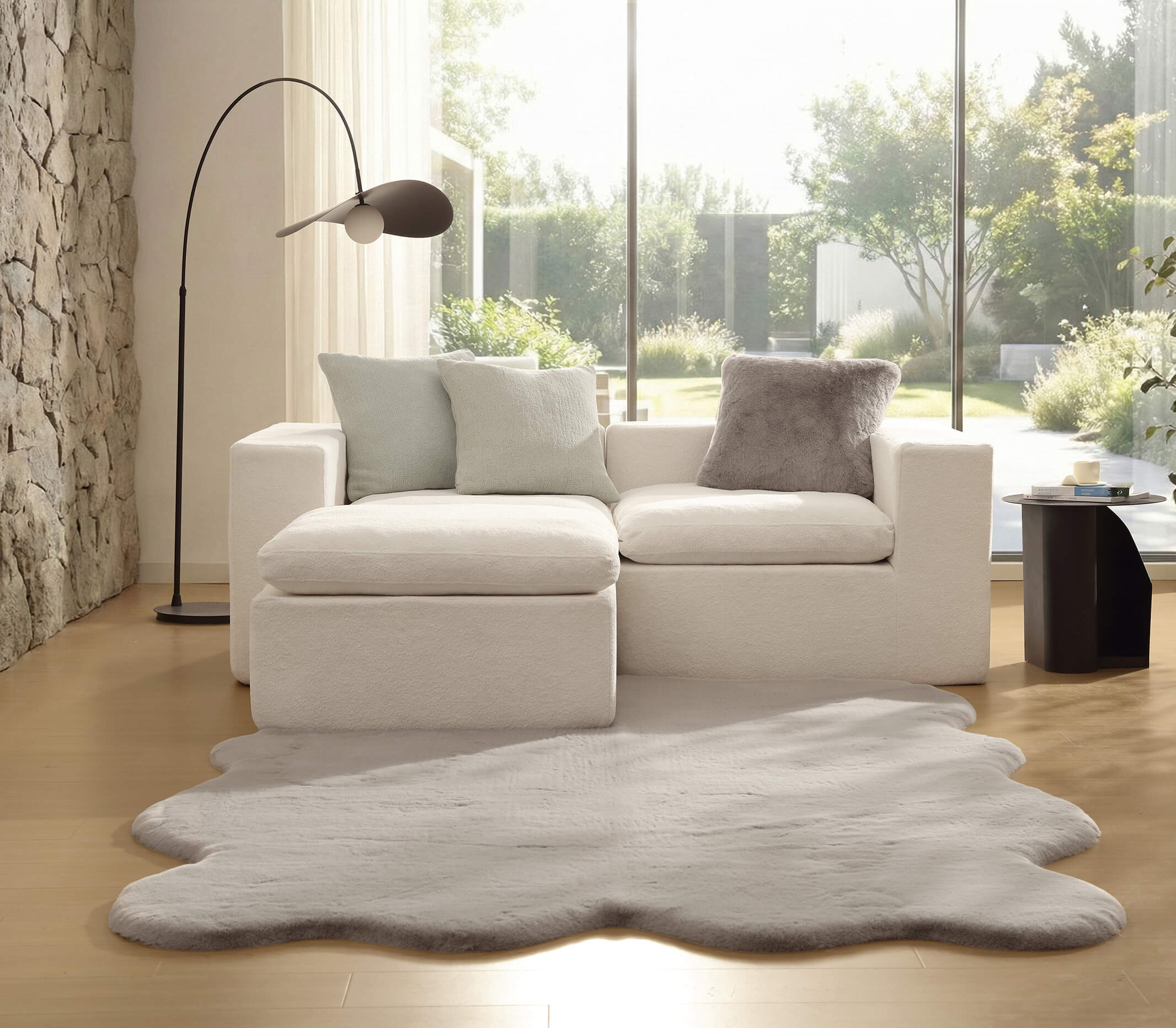 Faux Fur Throw Pillow