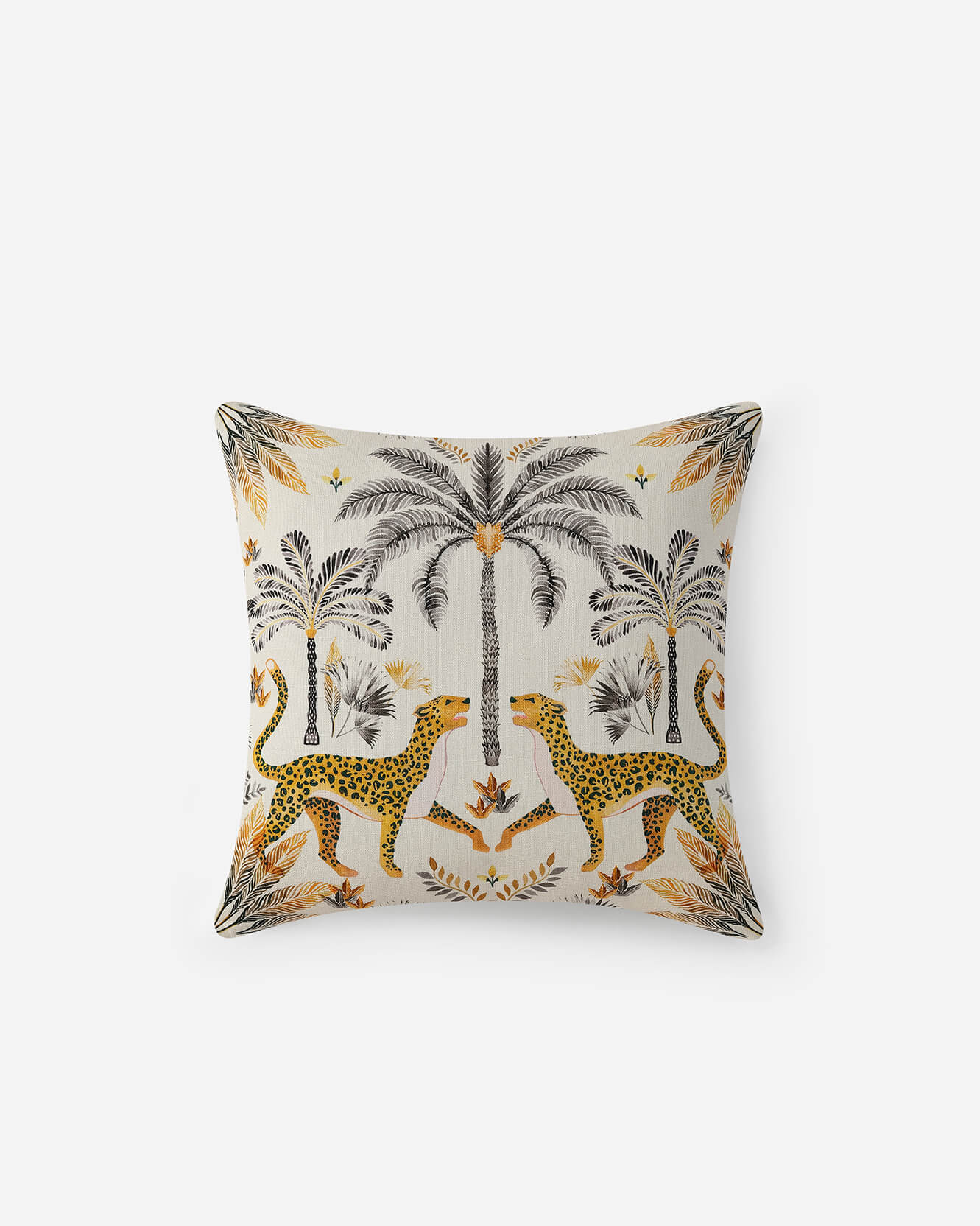 Graphic Leopard Throw Pillow