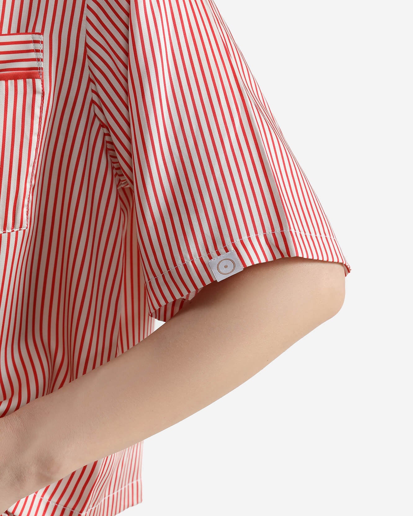 Silky Lyocell Short Striped Pajama Set