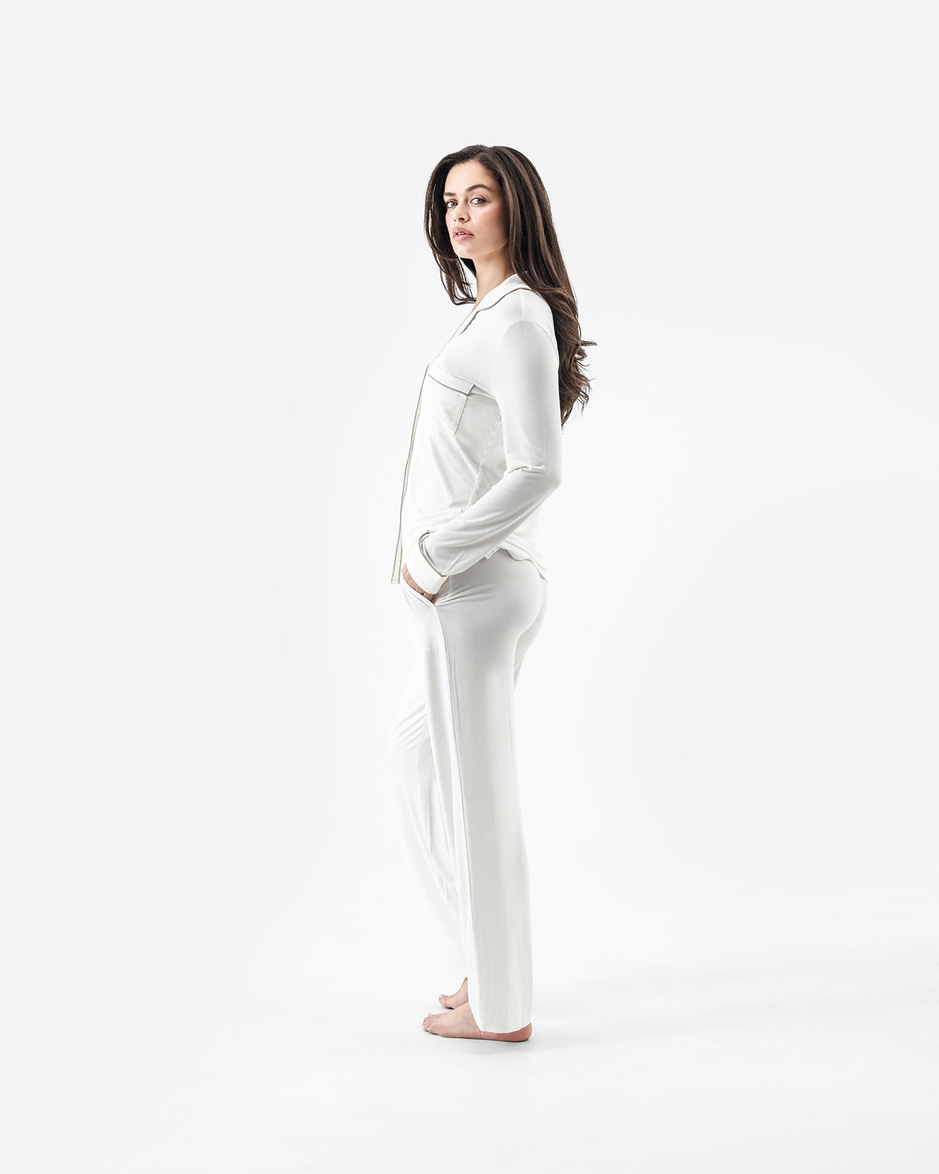Naked Modal Long Pajama Set | Last Chance