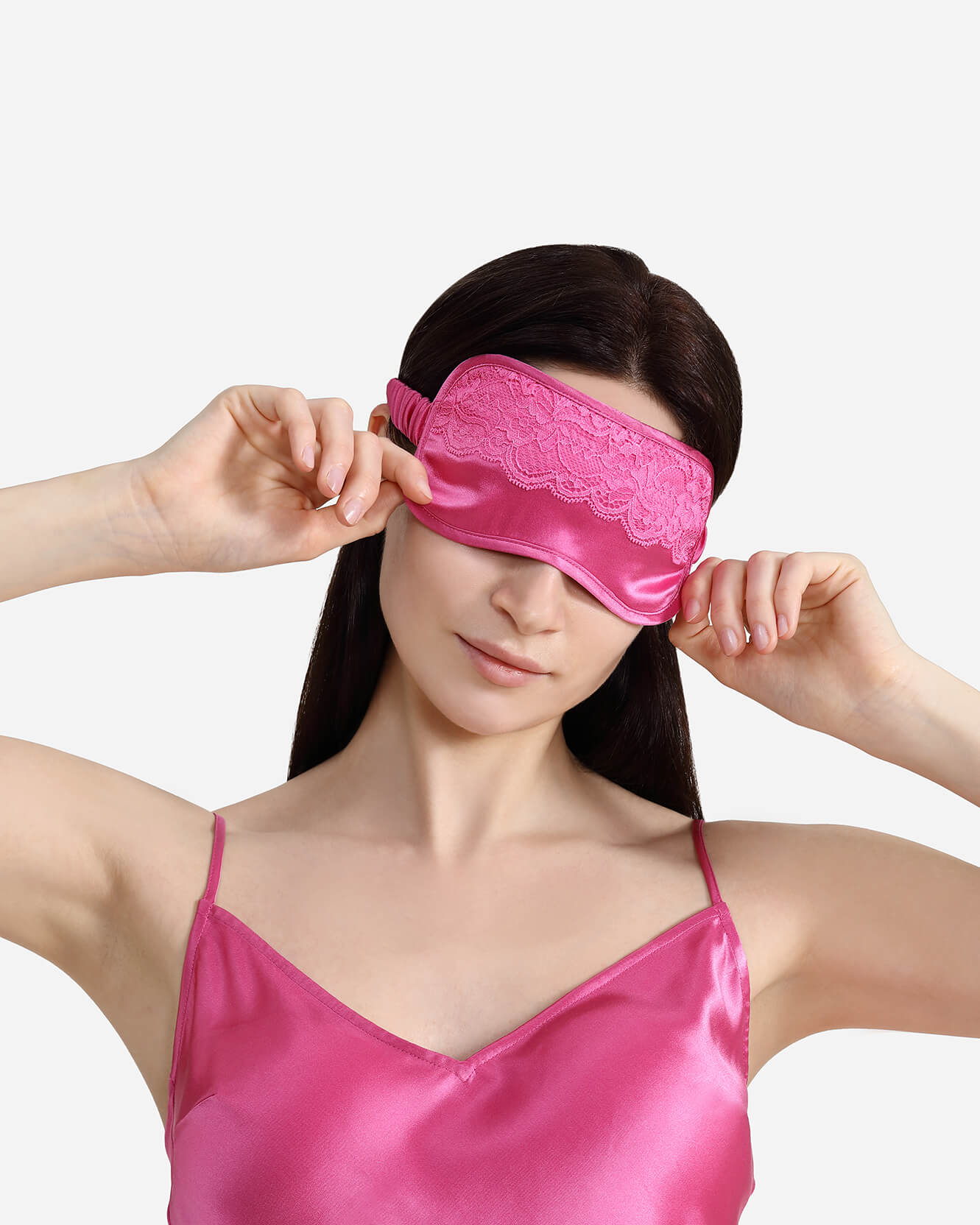 EcoSilk Lace Trim Sleep Mask