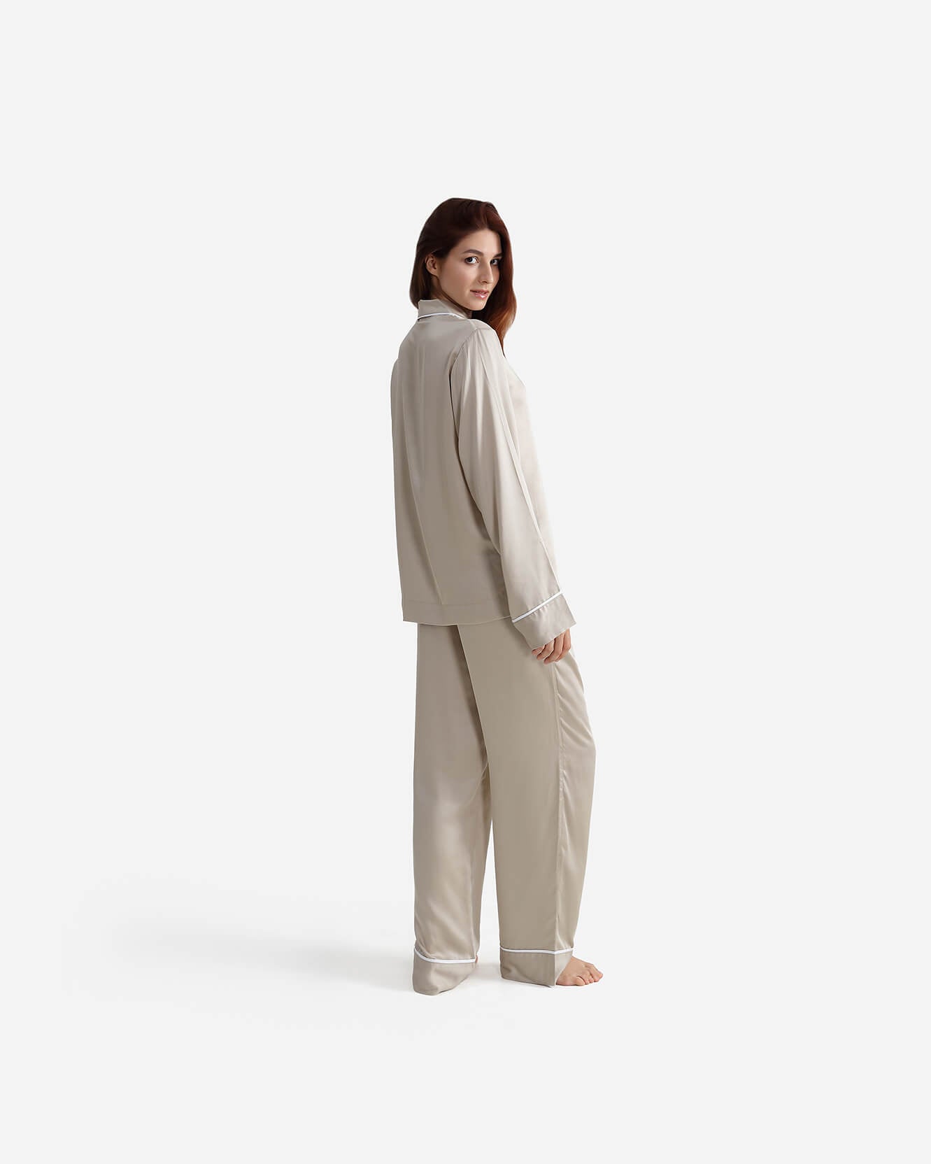 Silky Lyocell Long Pajama Set