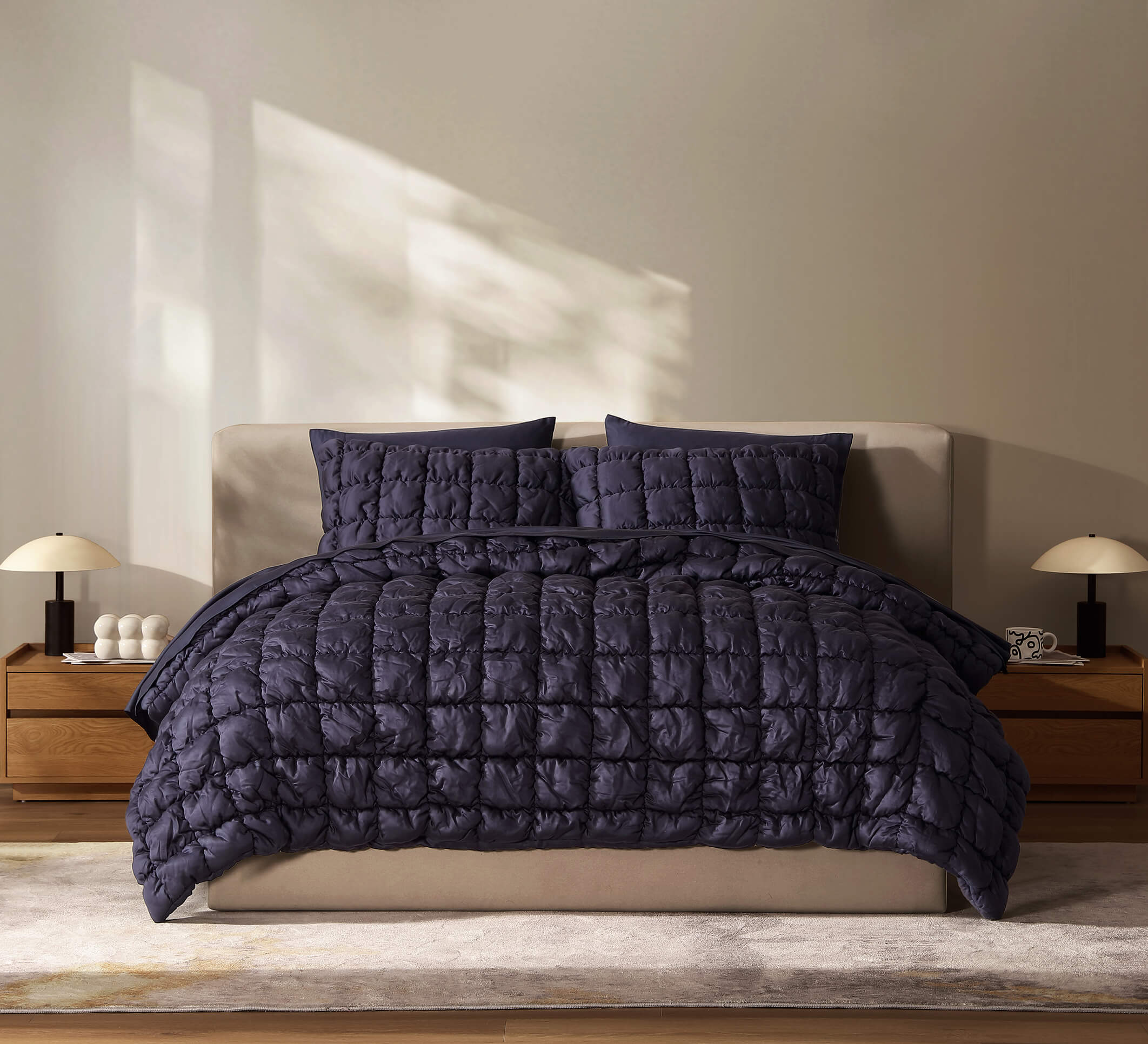Silky Lyocell Puff Comforter Bundle