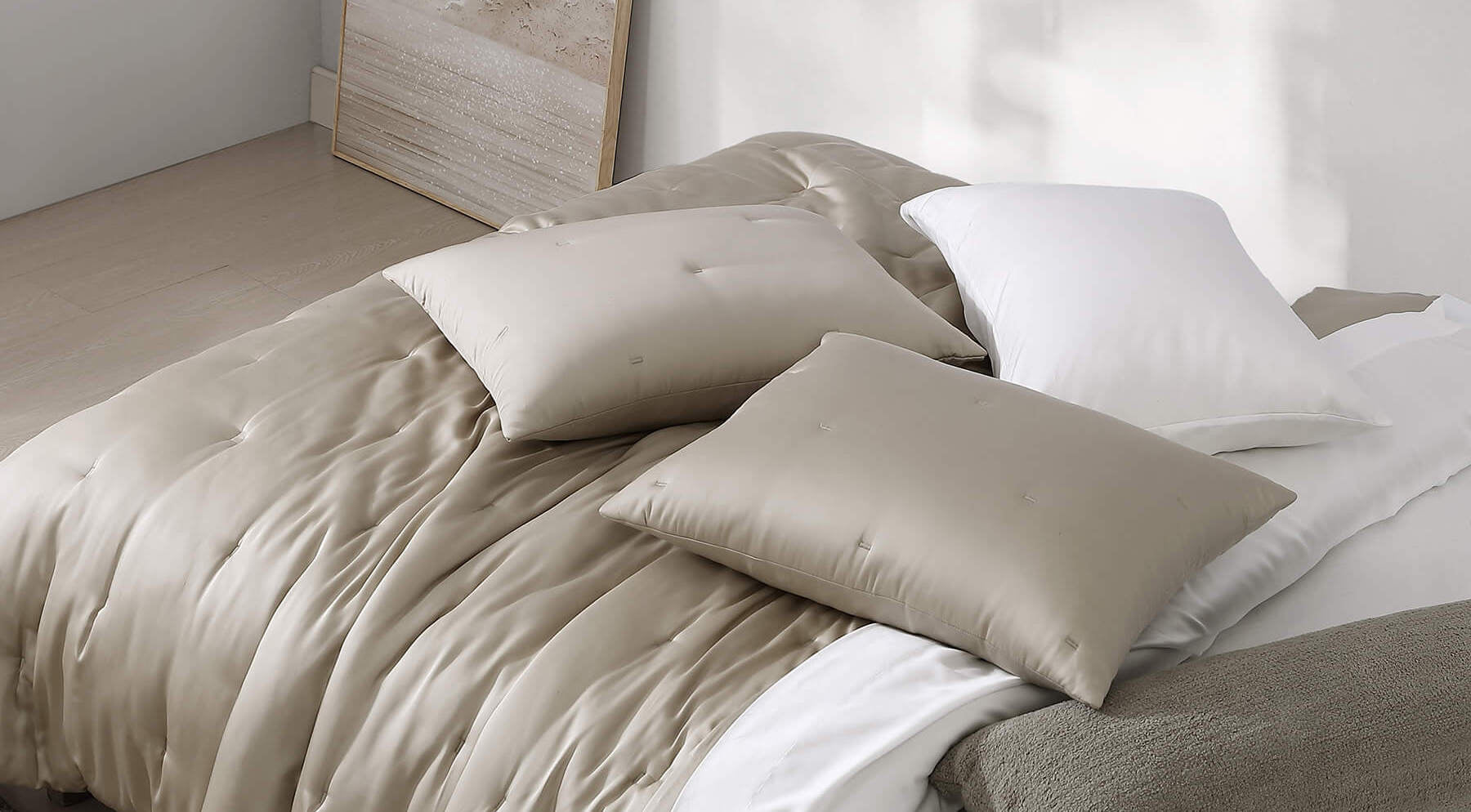 Silky Lyocell Stitch Comforter | Last Chance